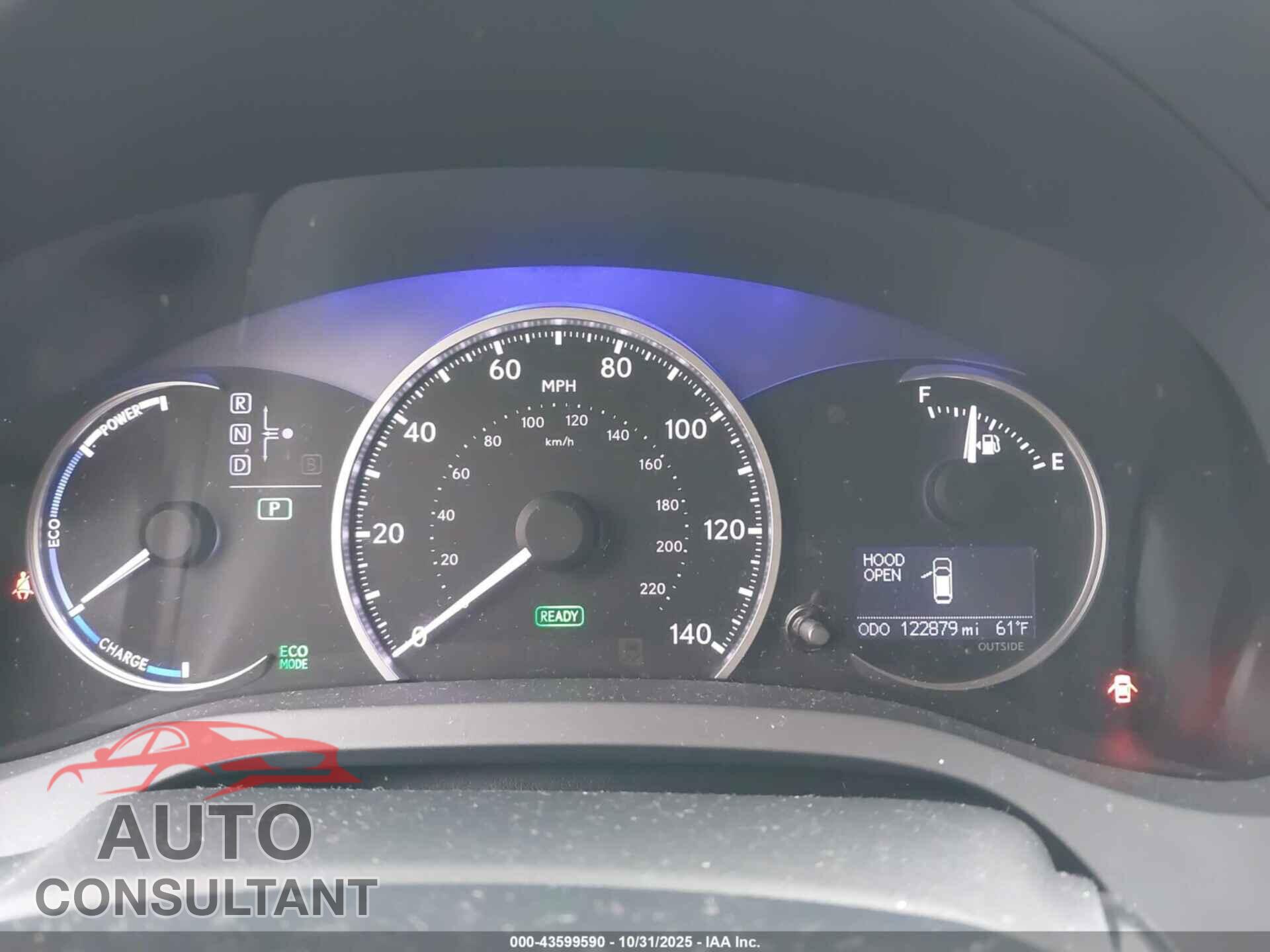 LEXUS CT 200H 2012 - JTHKD5BH0C2091663