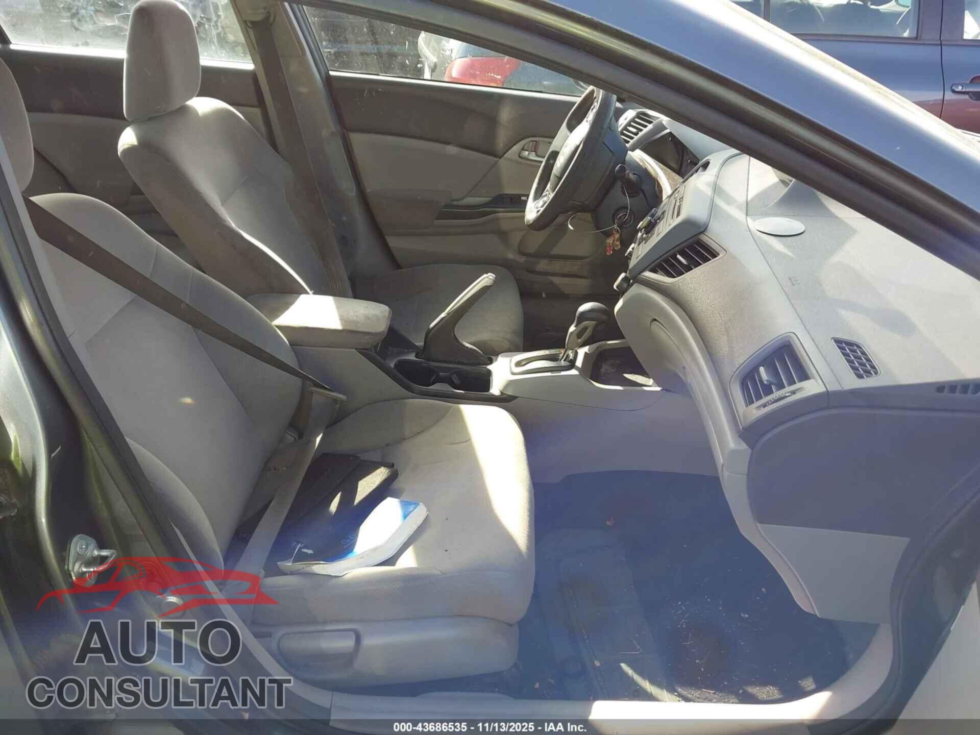 HONDA CIVIC 2012 - 2HGFB2F5XCH320947