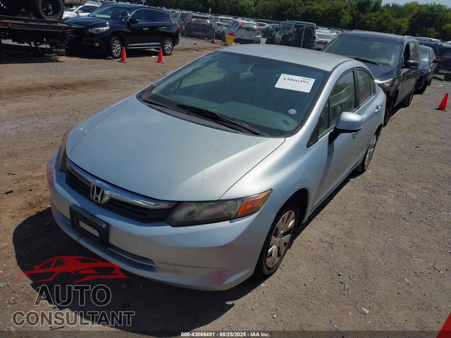 HONDA CIVIC 2012 - 2HGFB2F53CH589730