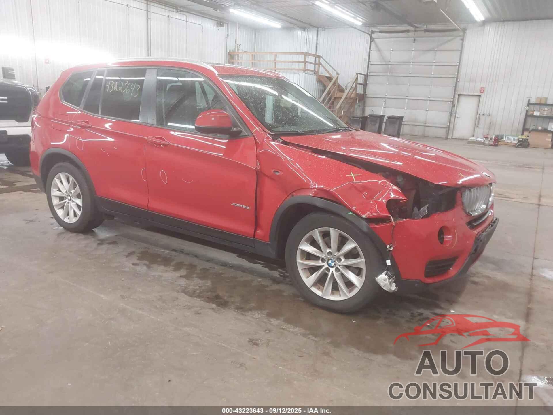 BMW X3 2016 - 5UXWX9C53G0D69321