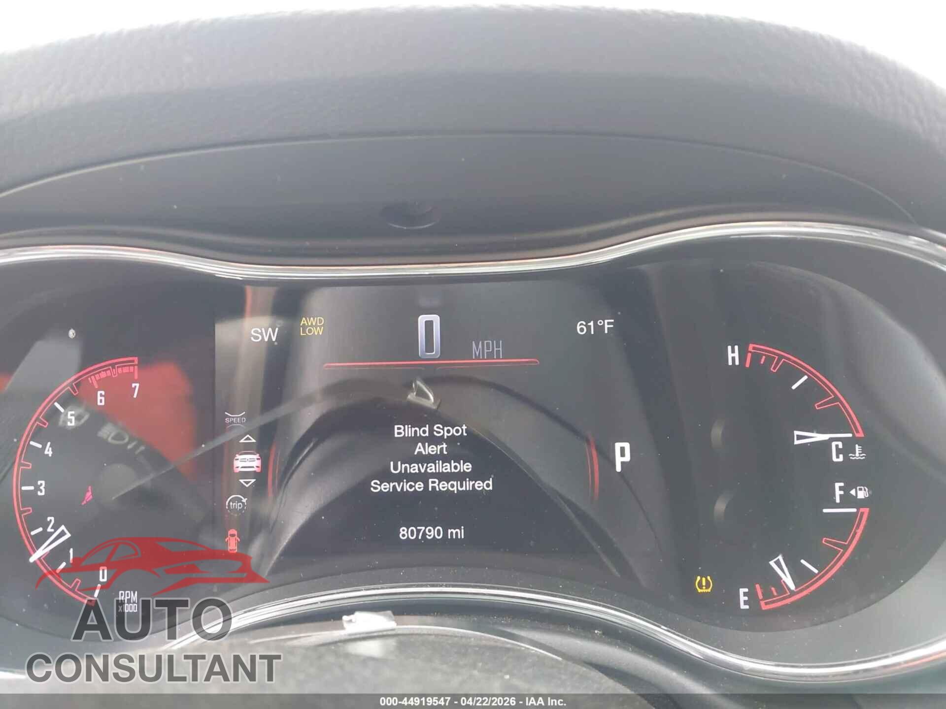 DODGE DURANGO 2017 - 1C4SDJCT3HC726101