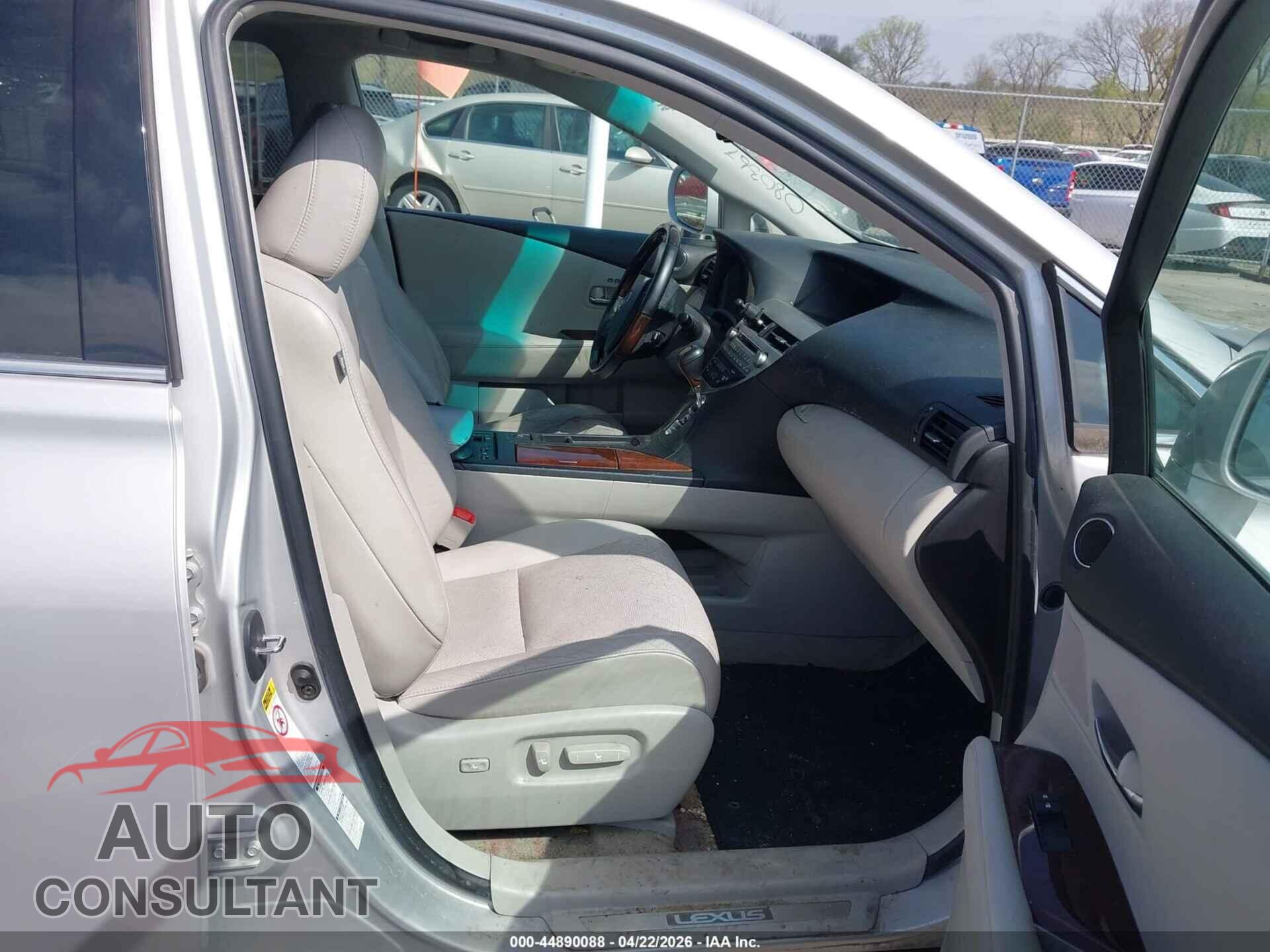 LEXUS RX 350 2010 - 2T2BK1BA0AC080367