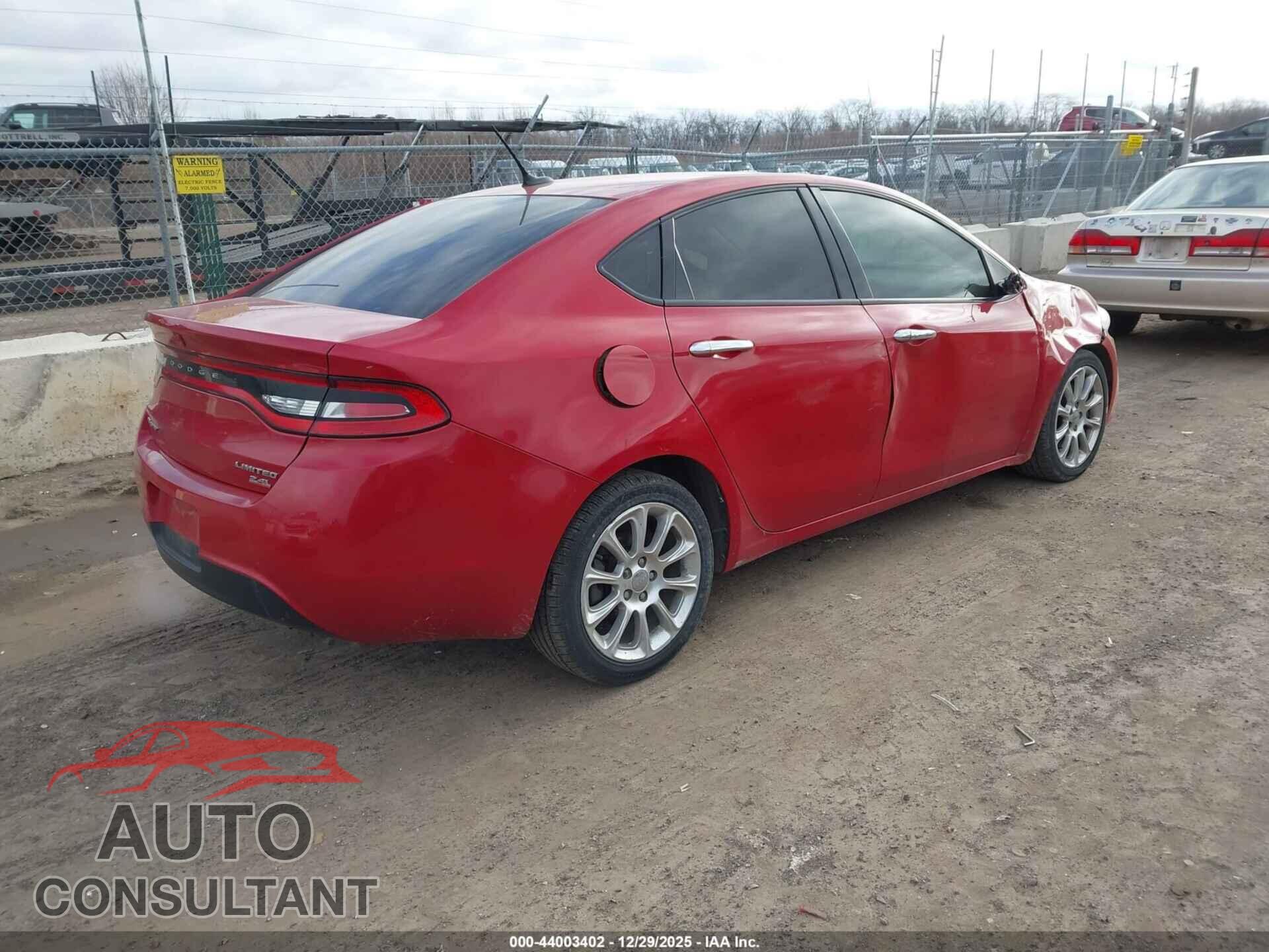DODGE DART 2014 - 1C3CDFCB5ED721226