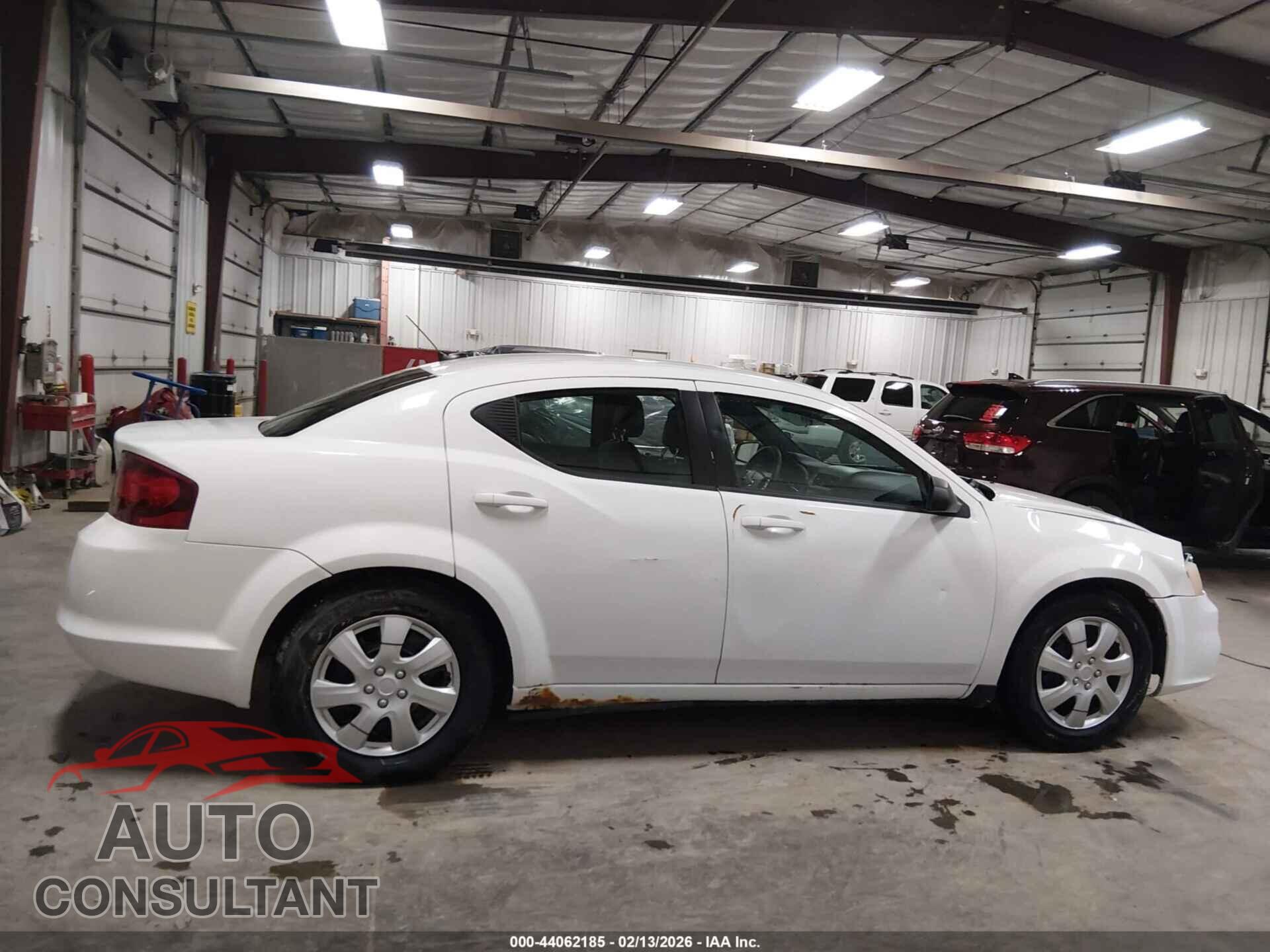 DODGE AVENGER 2012 - 1C3CDZAB8CN220374