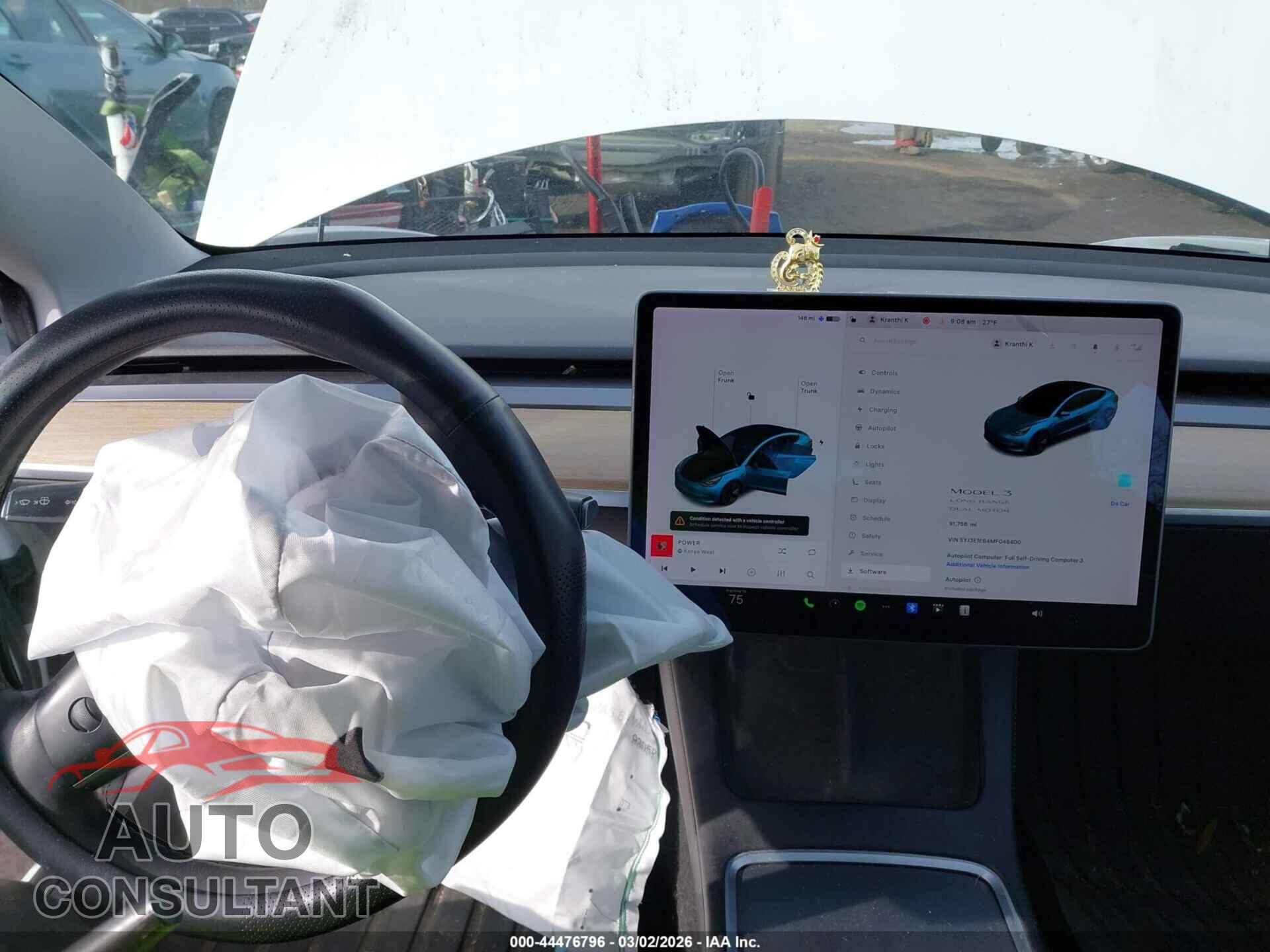 TESLA MODEL 3 2021 - 5YJ3E1EB4MF048400