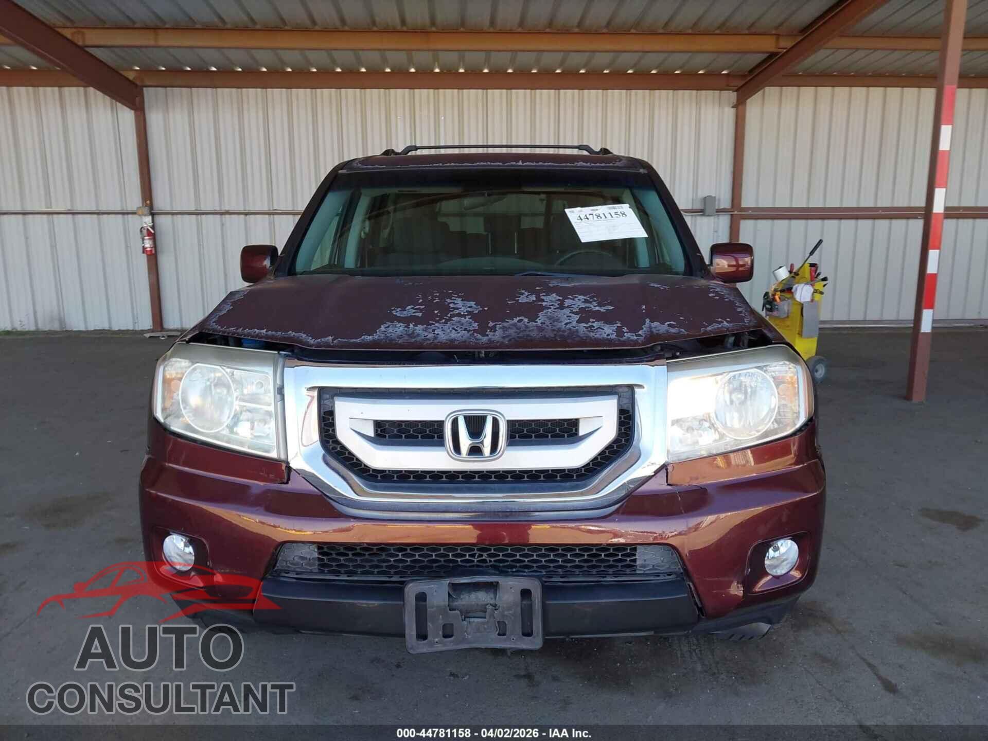 HONDA PILOT 2011 - 5FNYF4H45BB072493