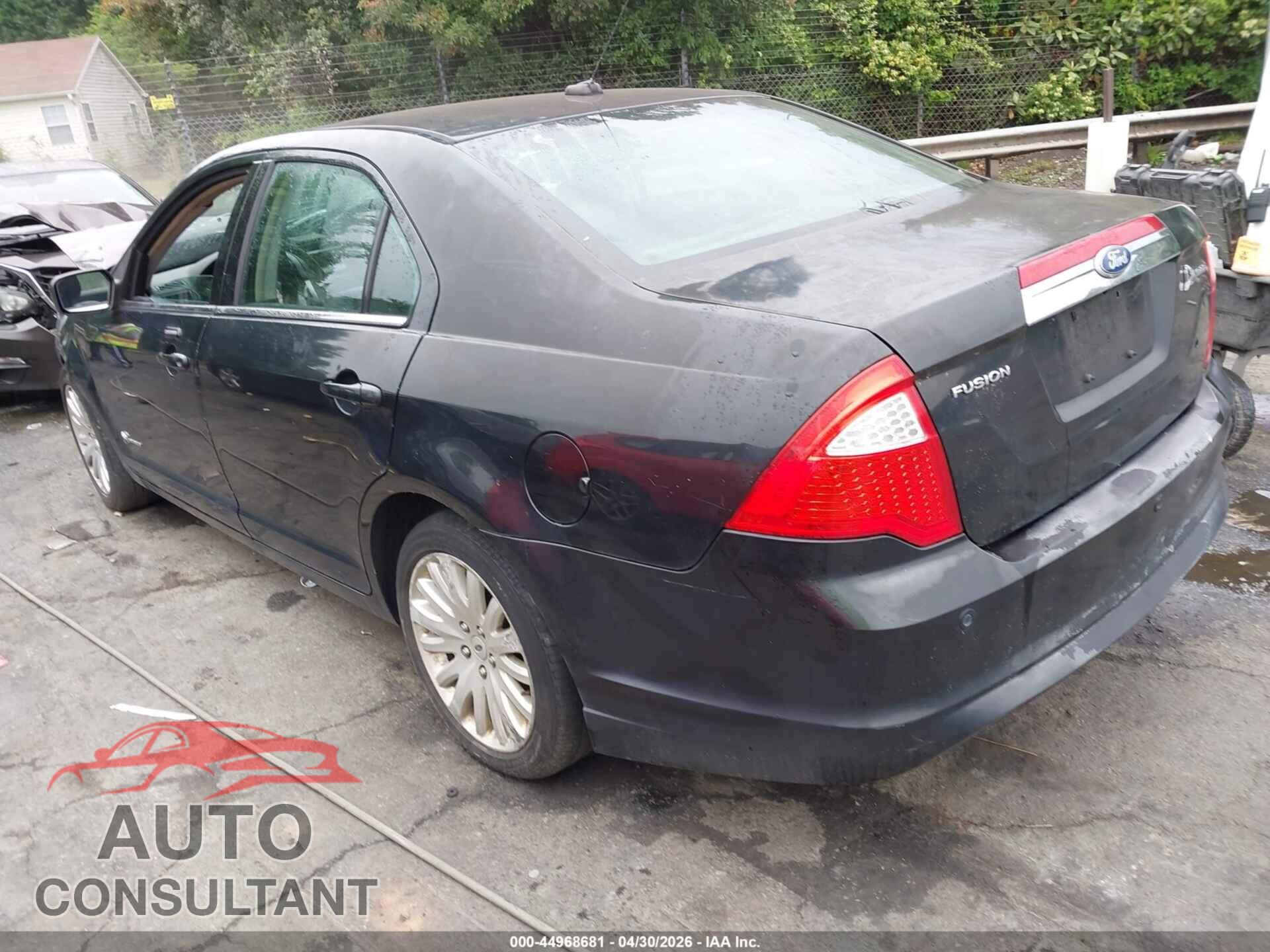 FORD FUSION HYBRID 2010 - 3FADP0L3XAR350102