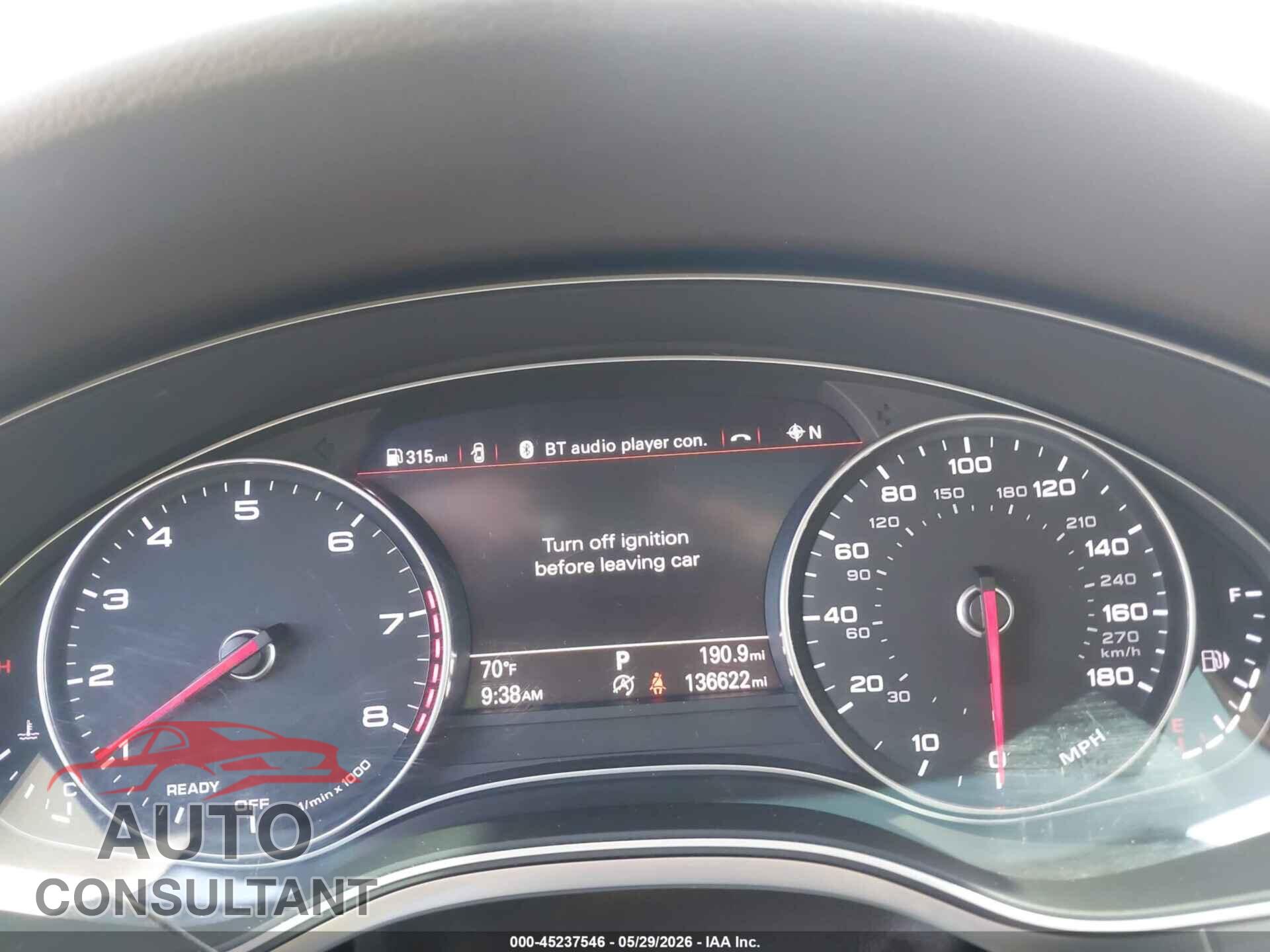 AUDI A6 2017 - WAUD8AFC9HN072635