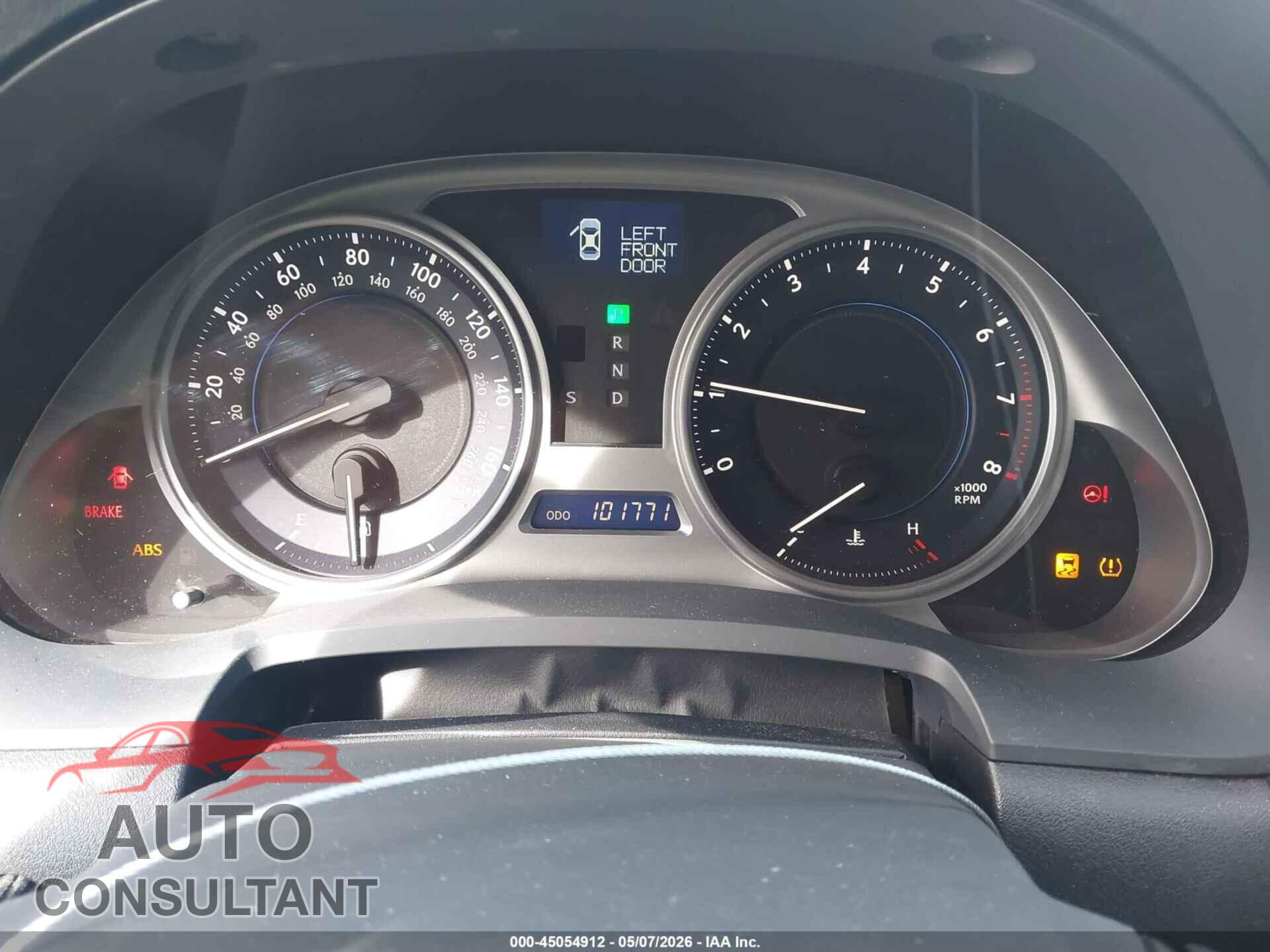 LEXUS IS 250 2010 - JTHBF5C29A5124045