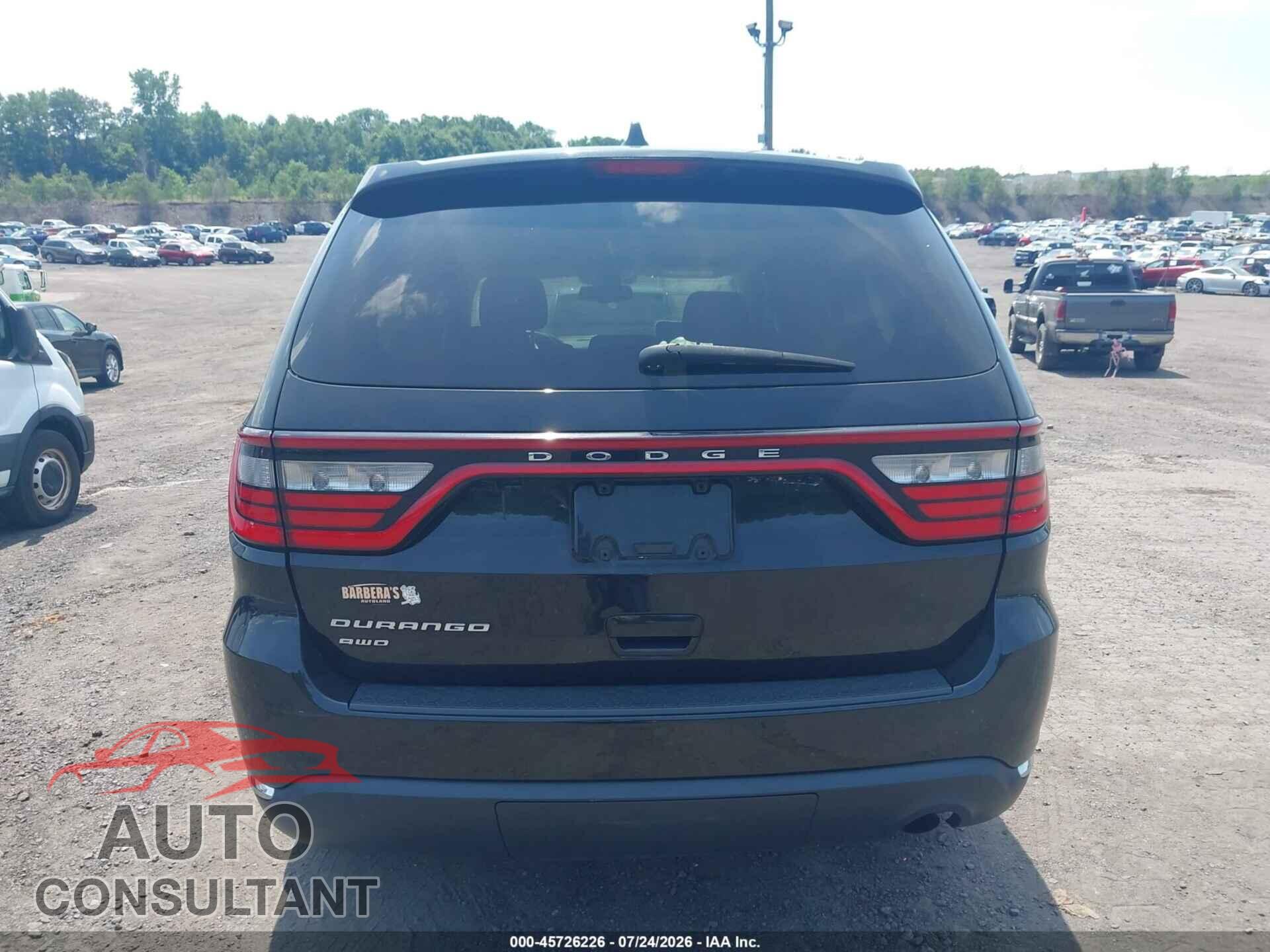 DODGE DURANGO 2016 - 1C4RDJAG5GC363206