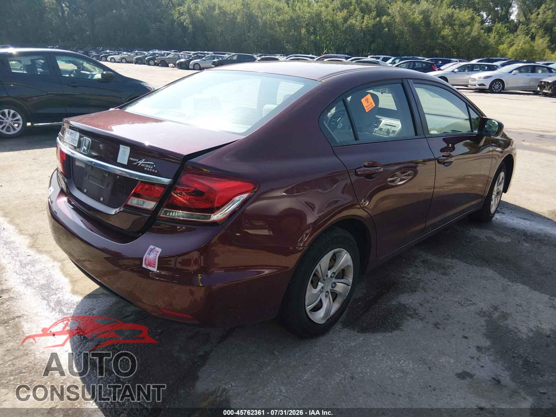 HONDA CIVIC 2014 - 19XFB2F56EE031819