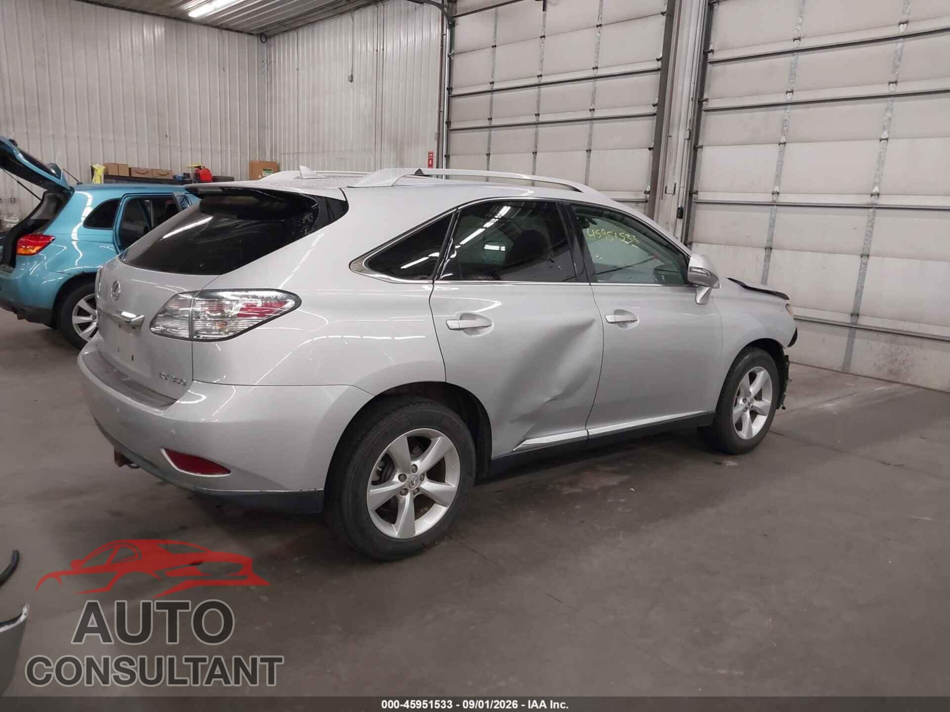 LEXUS RX 350 2011 - 2T2BK1BA2BC087239