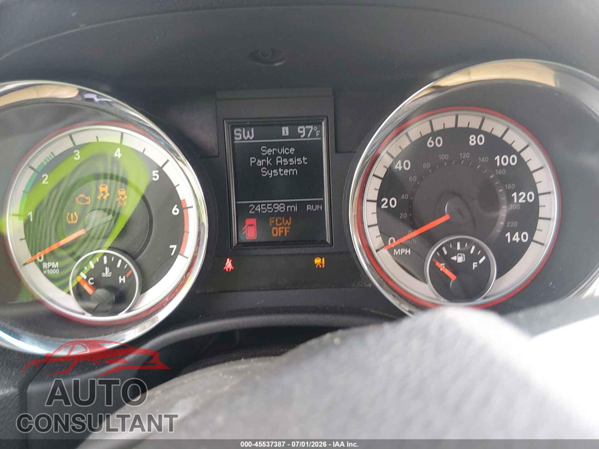 DODGE DURANGO 2011 - 1D4SE5GT0BC652029