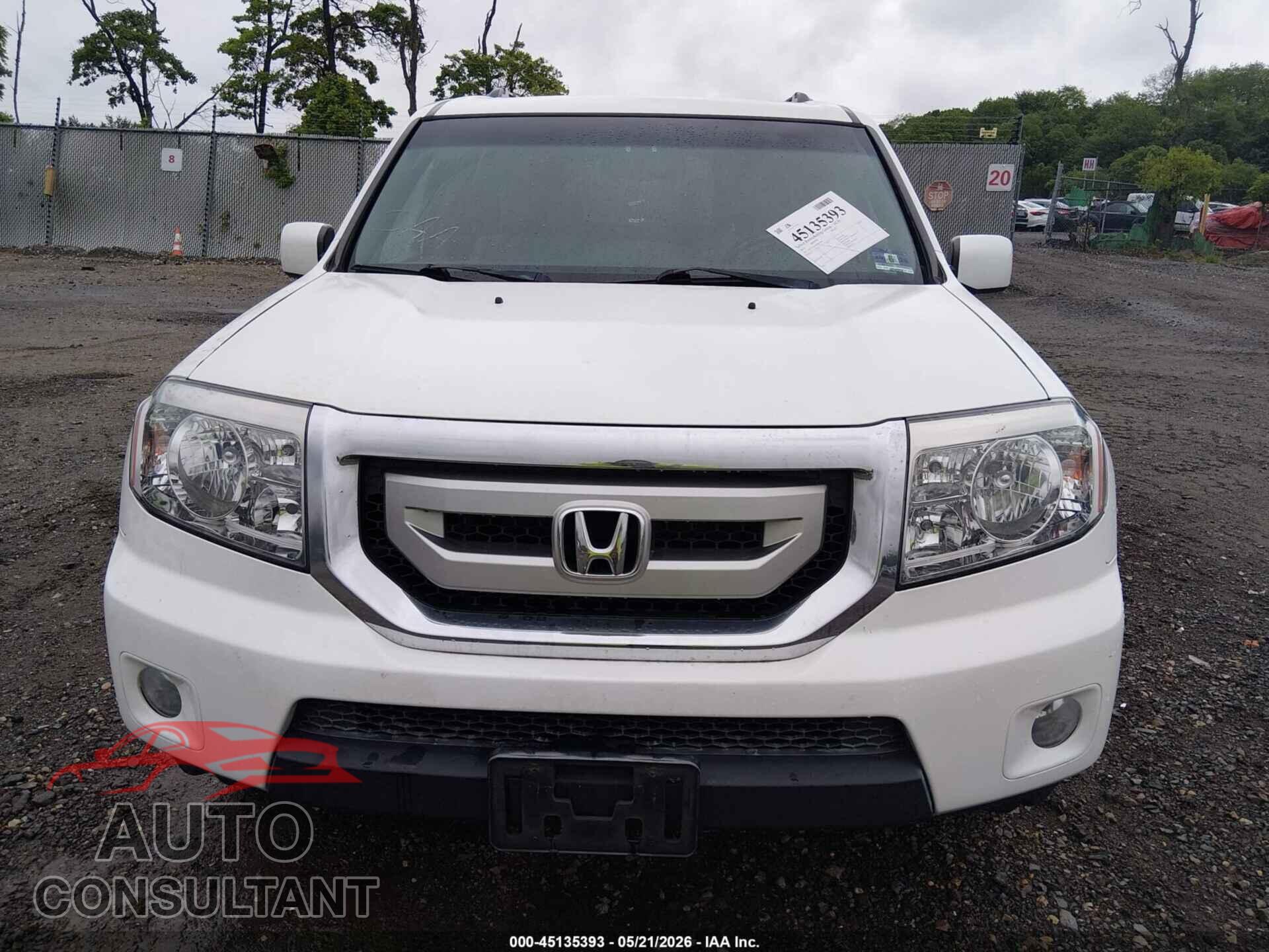 HONDA PILOT 2011 - 5FNYF4H72BB044404