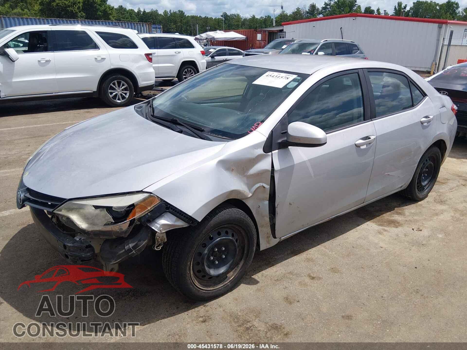 TOYOTA COROLLA 2015 - 2T1BURHE6FC347364