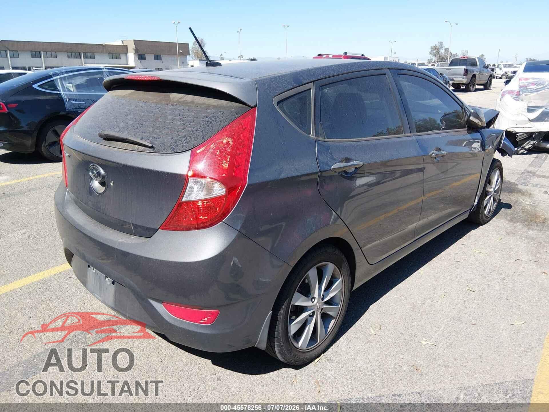 HYUNDAI ACCENT 2013 - KMHCU5AEXDU073685