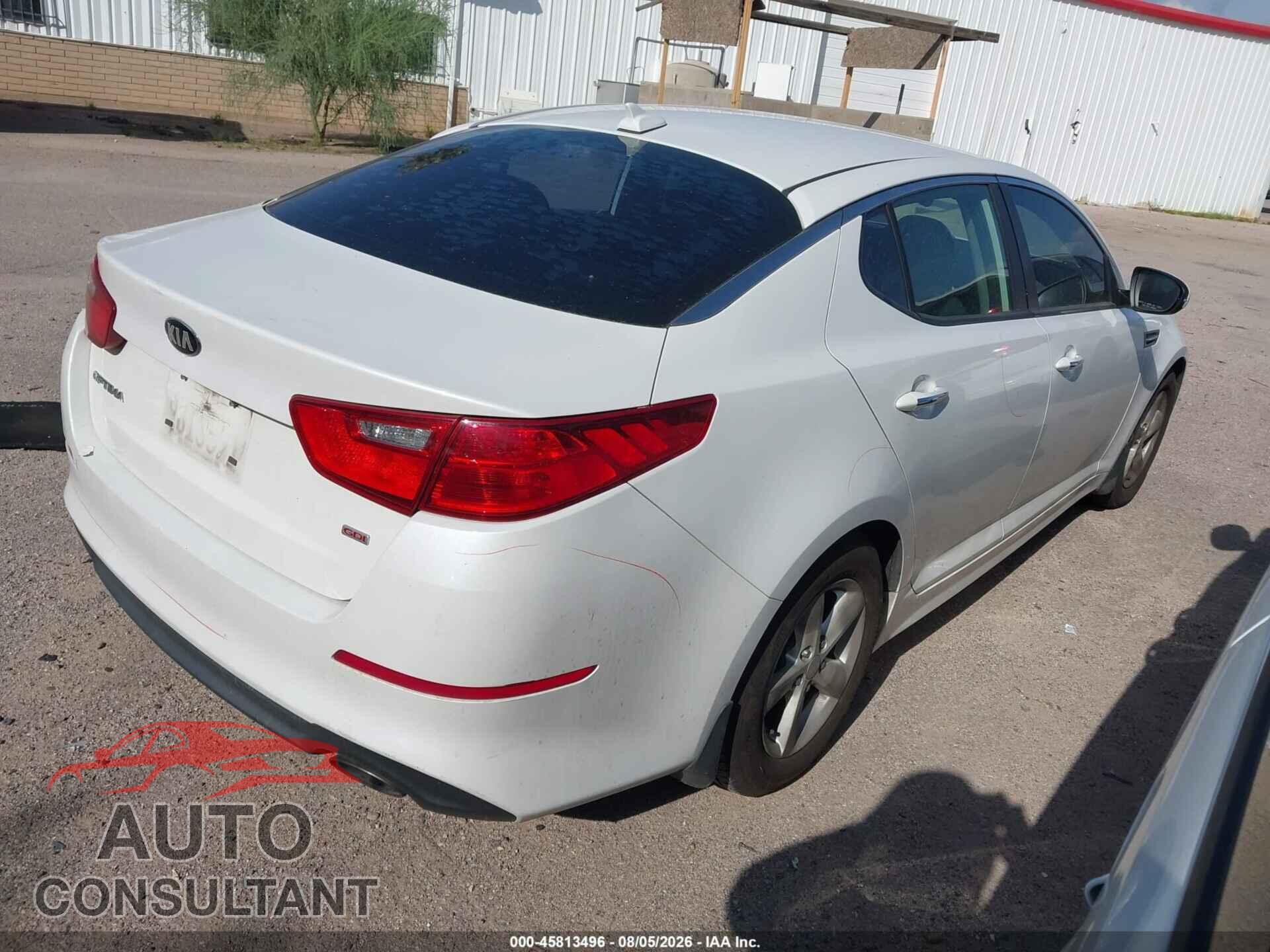 KIA OPTIMA 2015 - KNAGM4A74F5662050