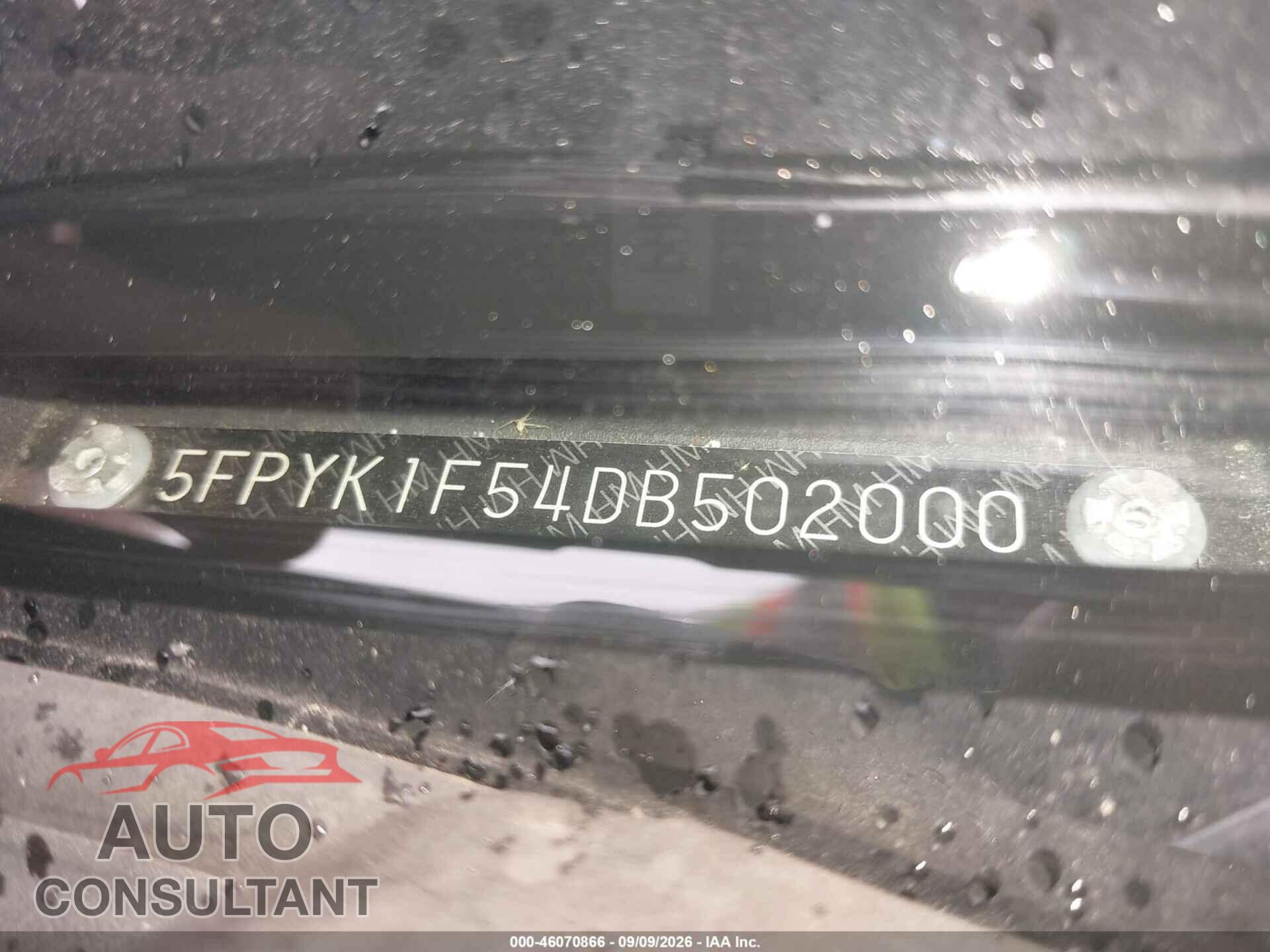 HONDA RIDGELINE 2013 - 5FPYK1F54DB502000