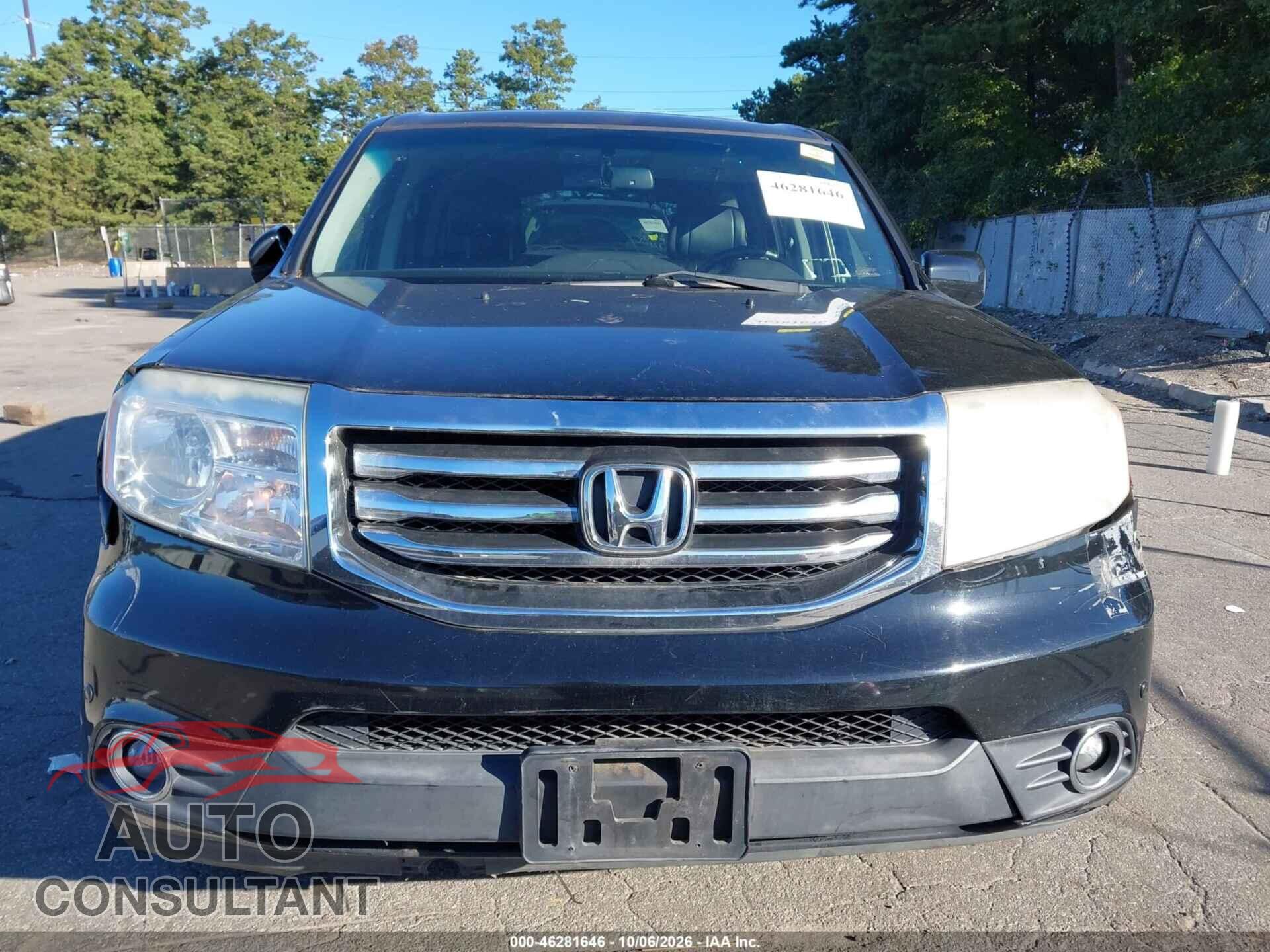 HONDA PILOT 2013 - 5FNYF4H90DB026701
