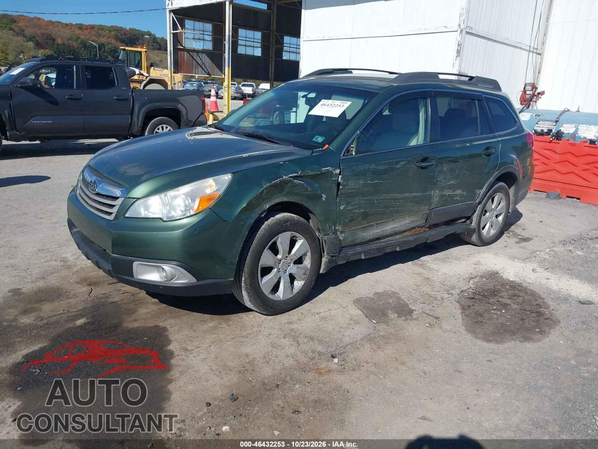 SUBARU OUTBACK 2012 - 4S4BRBCC6C3272003