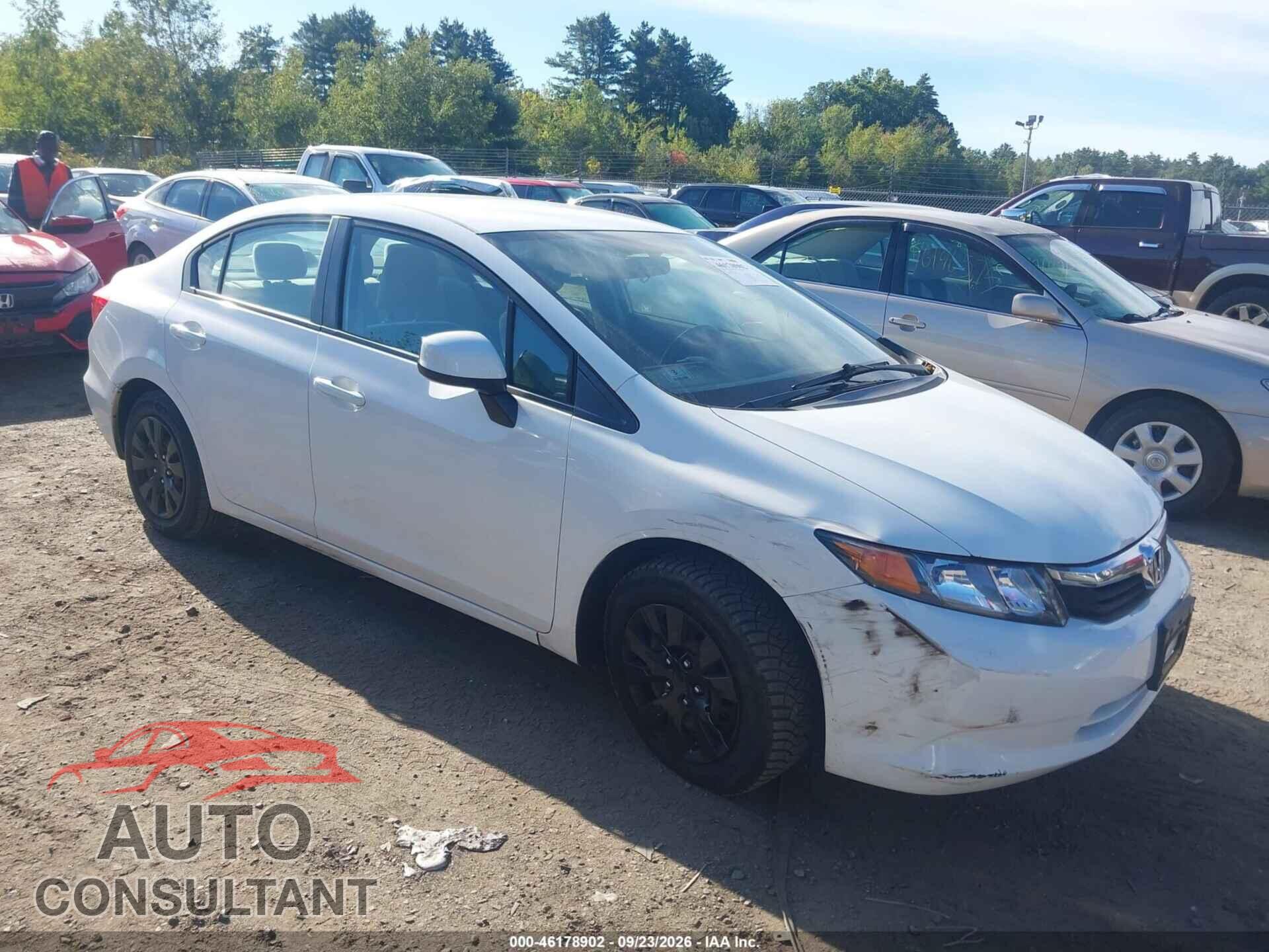 HONDA CIVIC 2012 - 2HGFB2F54CH558244