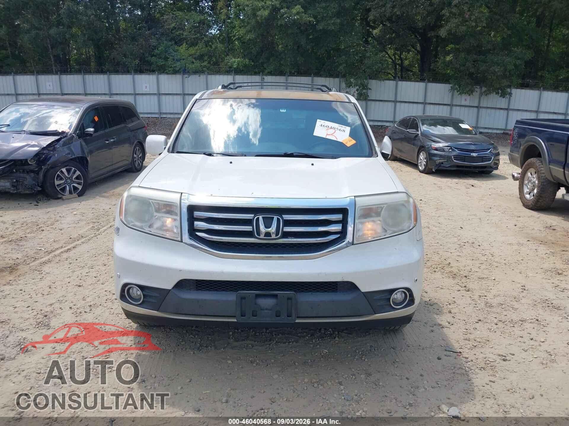 HONDA PILOT 2013 - 5FNYF3H98DB026343