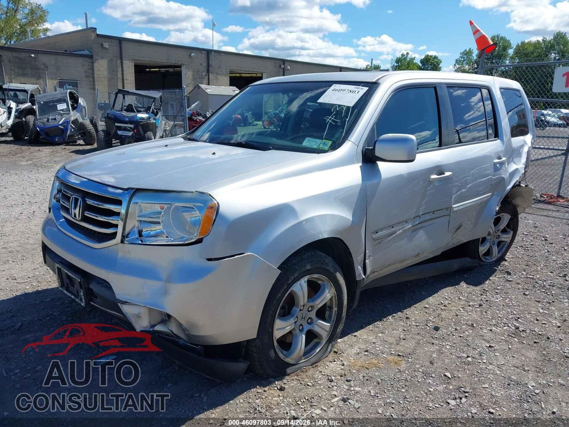 HONDA PILOT 2012 - 5FNYF4H5XCB041623
