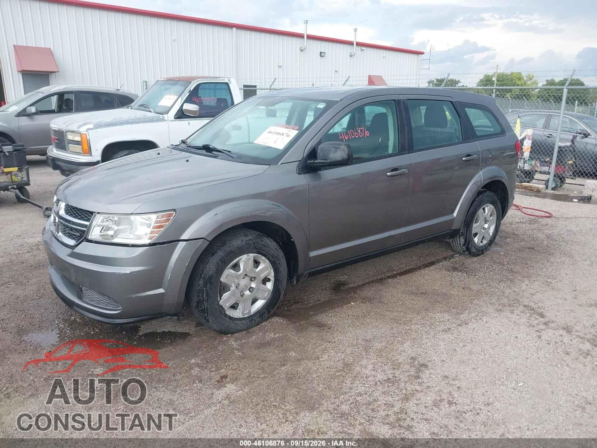 DODGE JOURNEY 2012 - 3C4PDCAB7CT203656