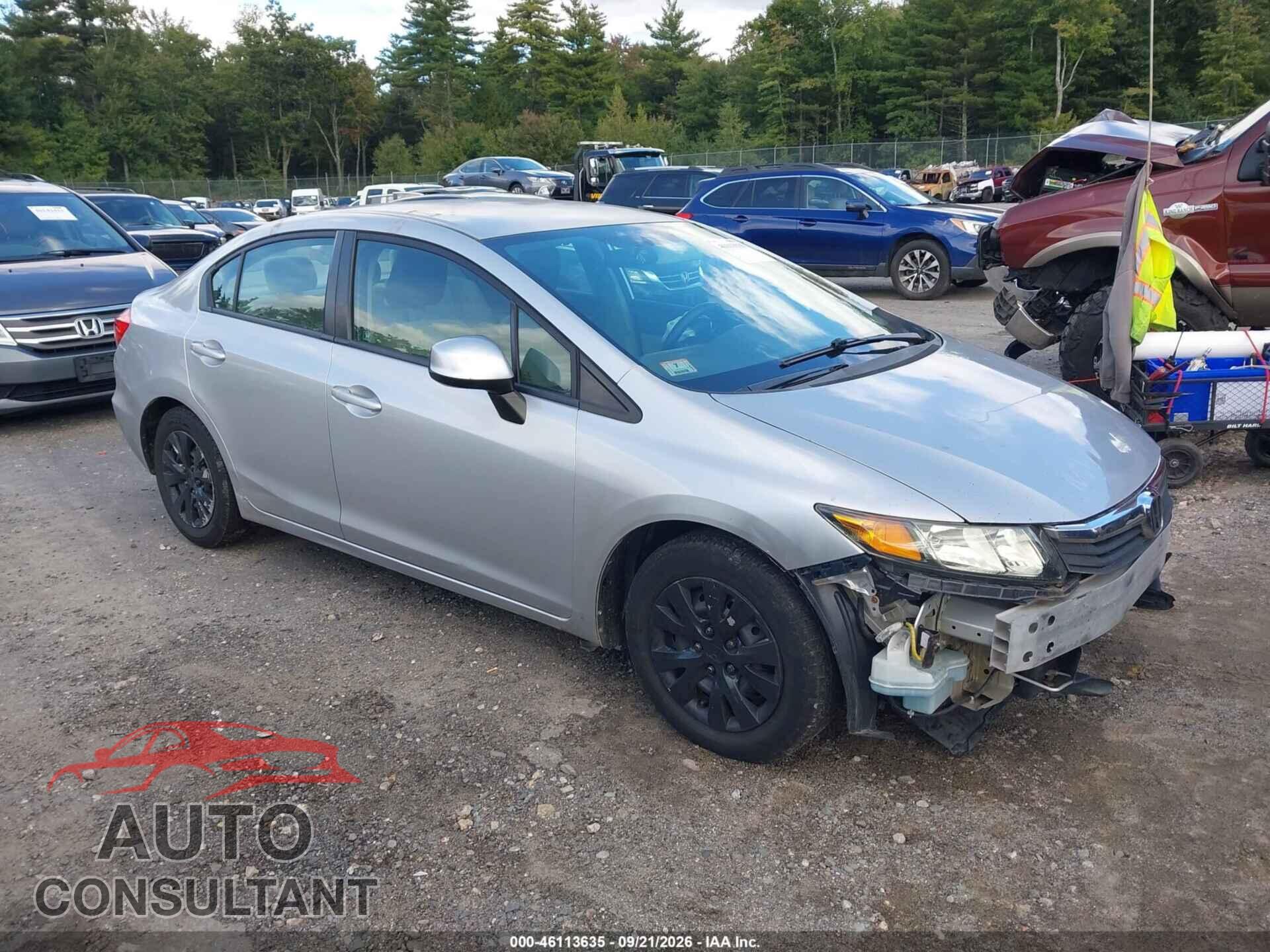 HONDA CIVIC 2012 - 2HGFB2F59CH331096