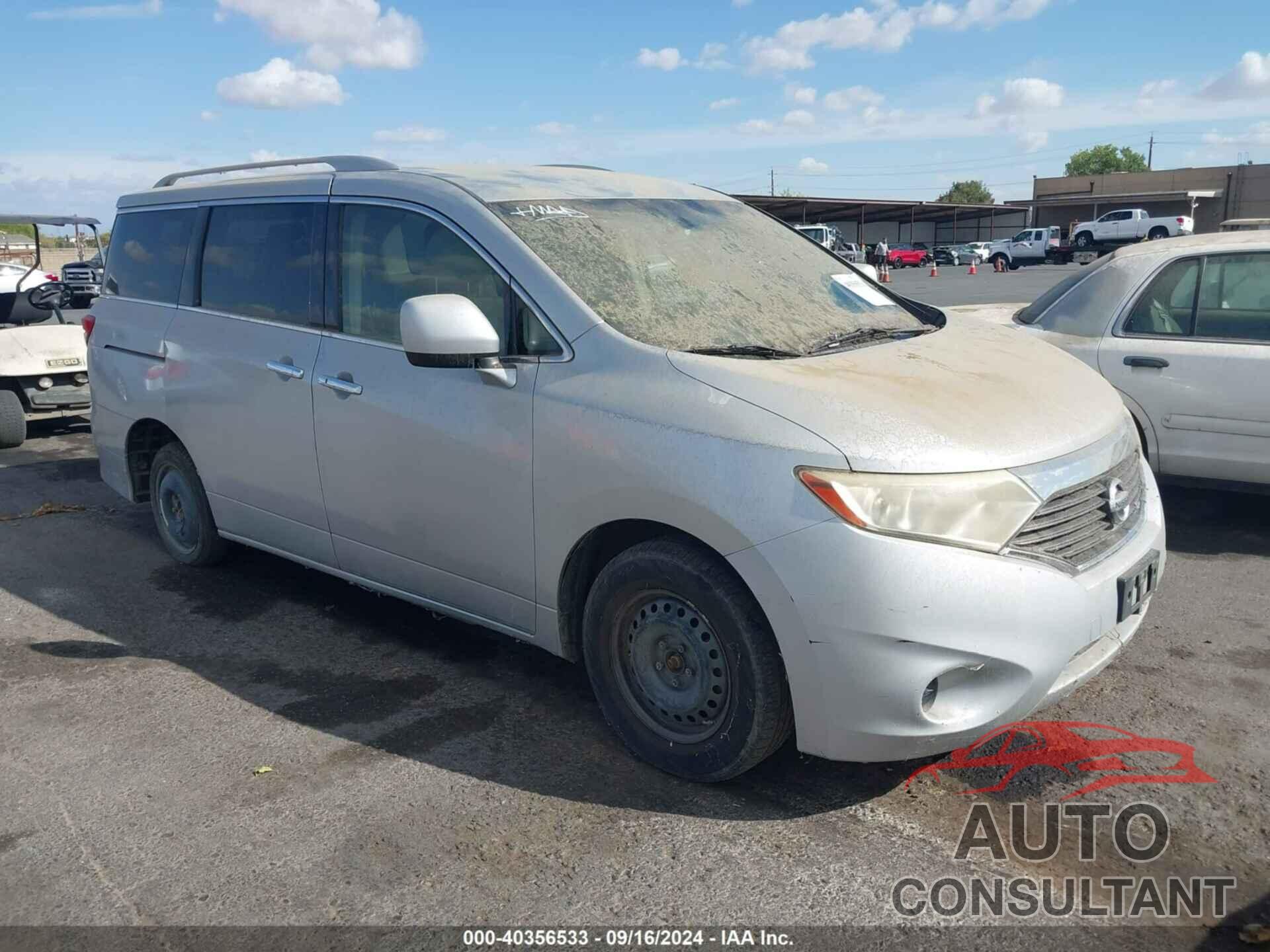 NISSAN QUEST 2012 - JN8AE2KP9C9041842