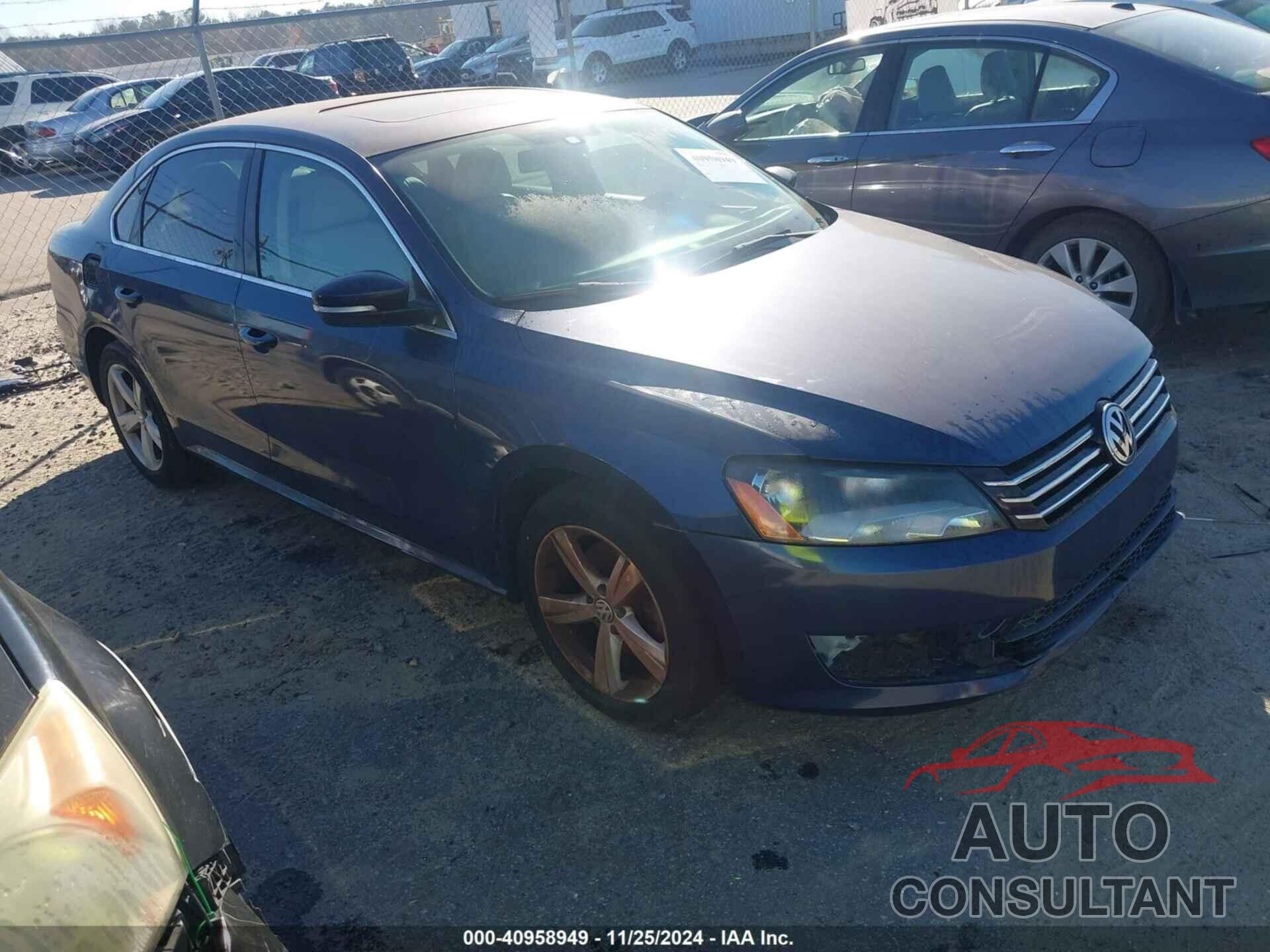 VOLKSWAGEN PASSAT 2013 - 1VWBH7A36DC088377