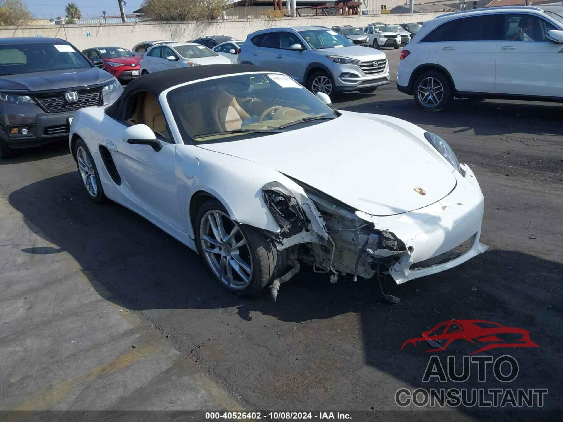 PORSCHE BOXSTER 2016 - WP0CA2A83GS120562