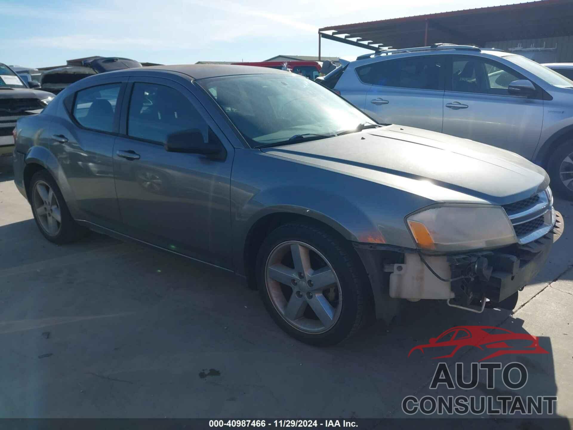 DODGE AVENGER 2012 - 1C3CDZAB3CN324352
