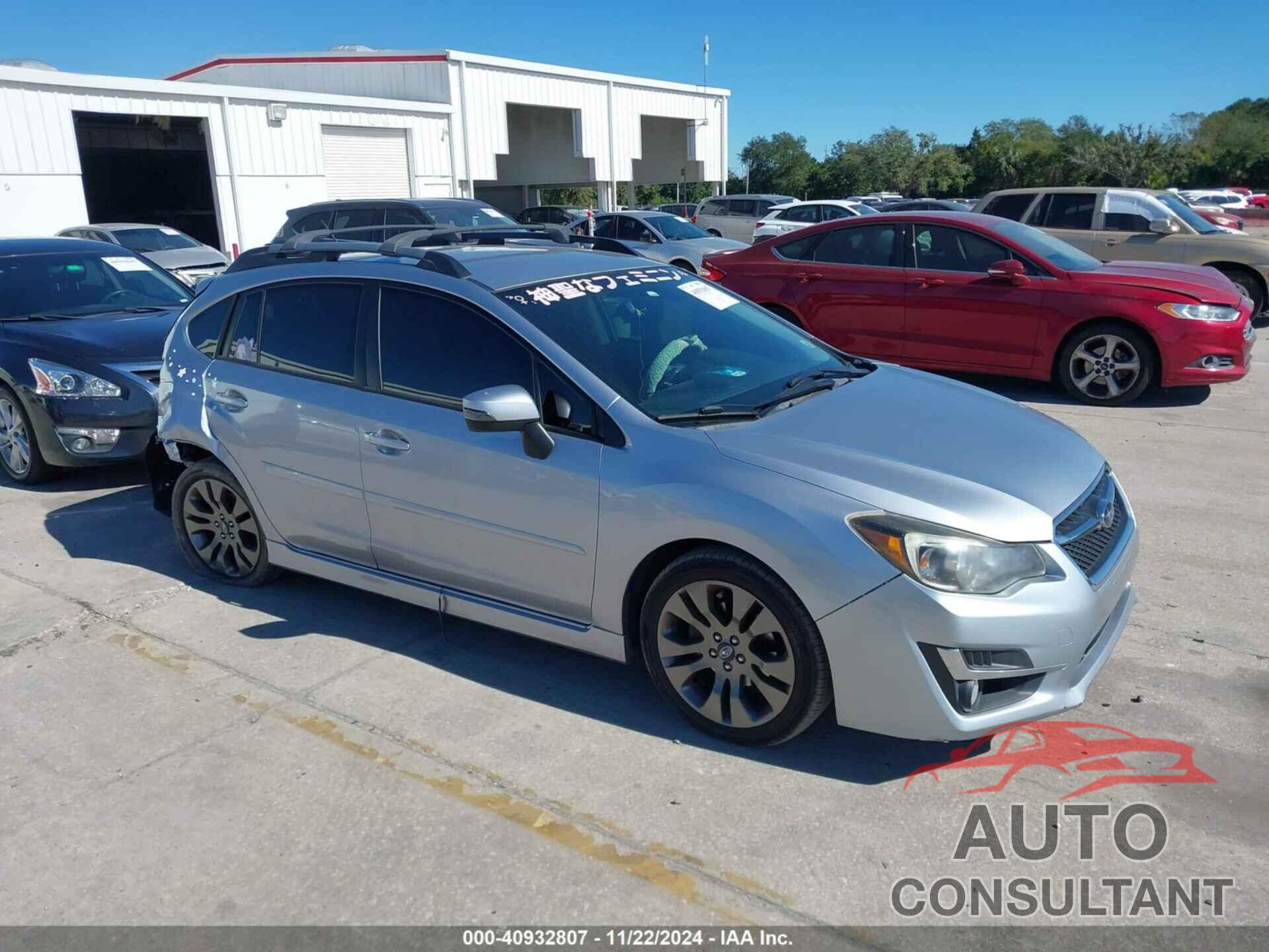 SUBARU IMPREZA 2016 - JF1GPAP65G8267520