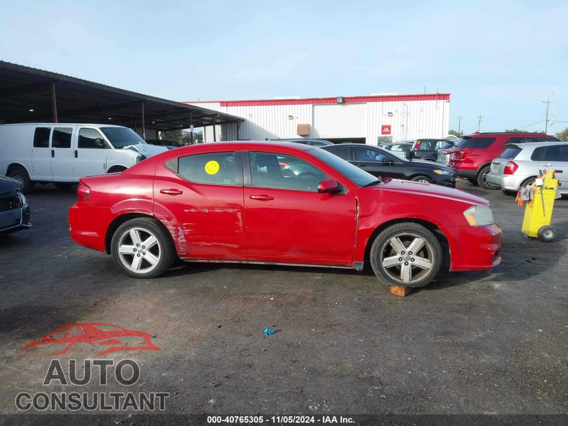 DODGE AVENGER 2013 - 1C3CDZCB4DN662566