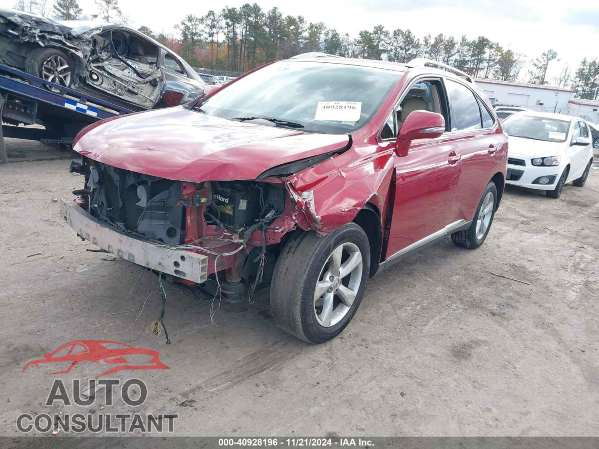 LEXUS RX 350 2012 - 2T2BK1BA7CC145248