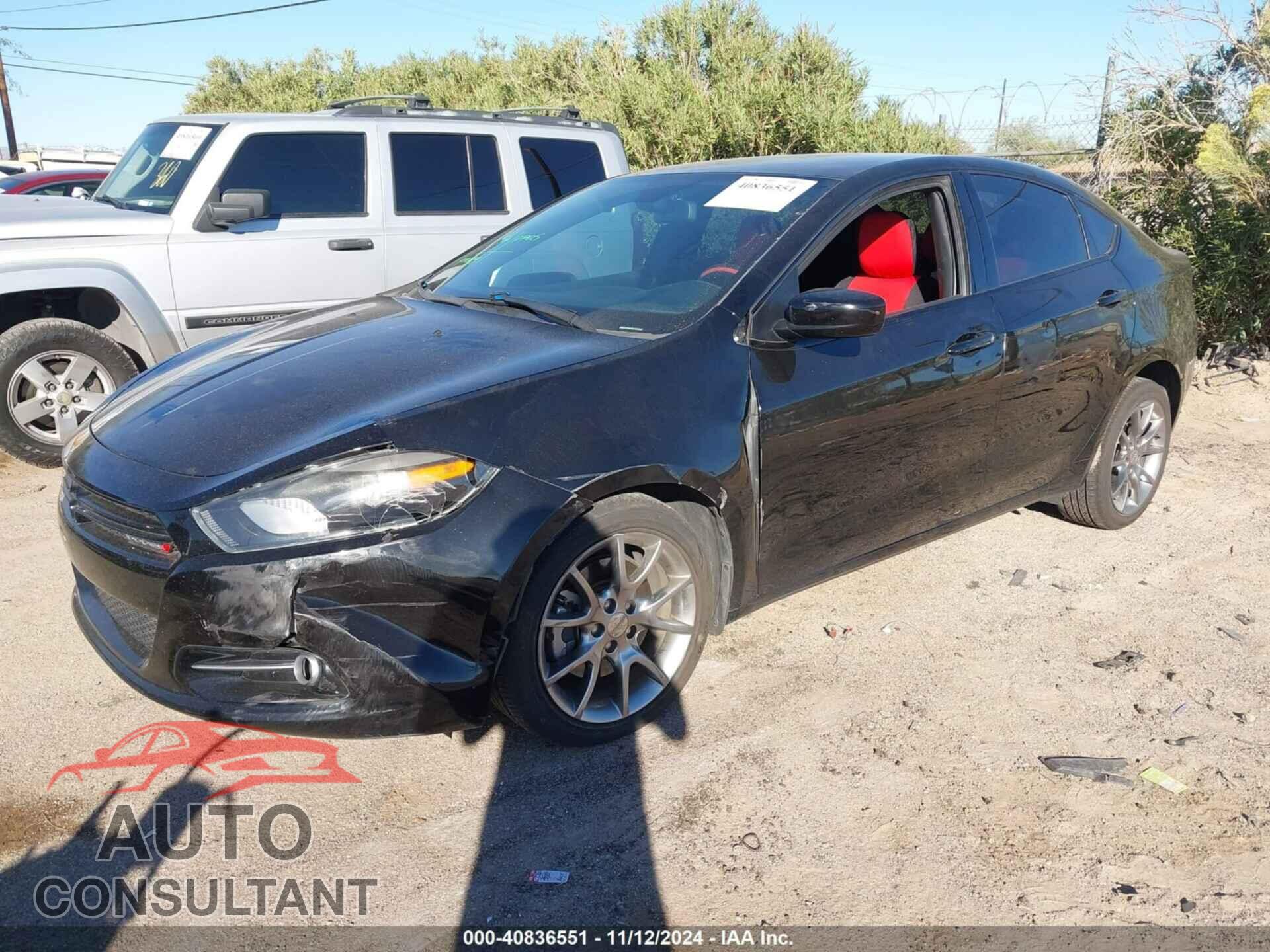 DODGE DART 2015 - 1C3CDFBB7FD247850
