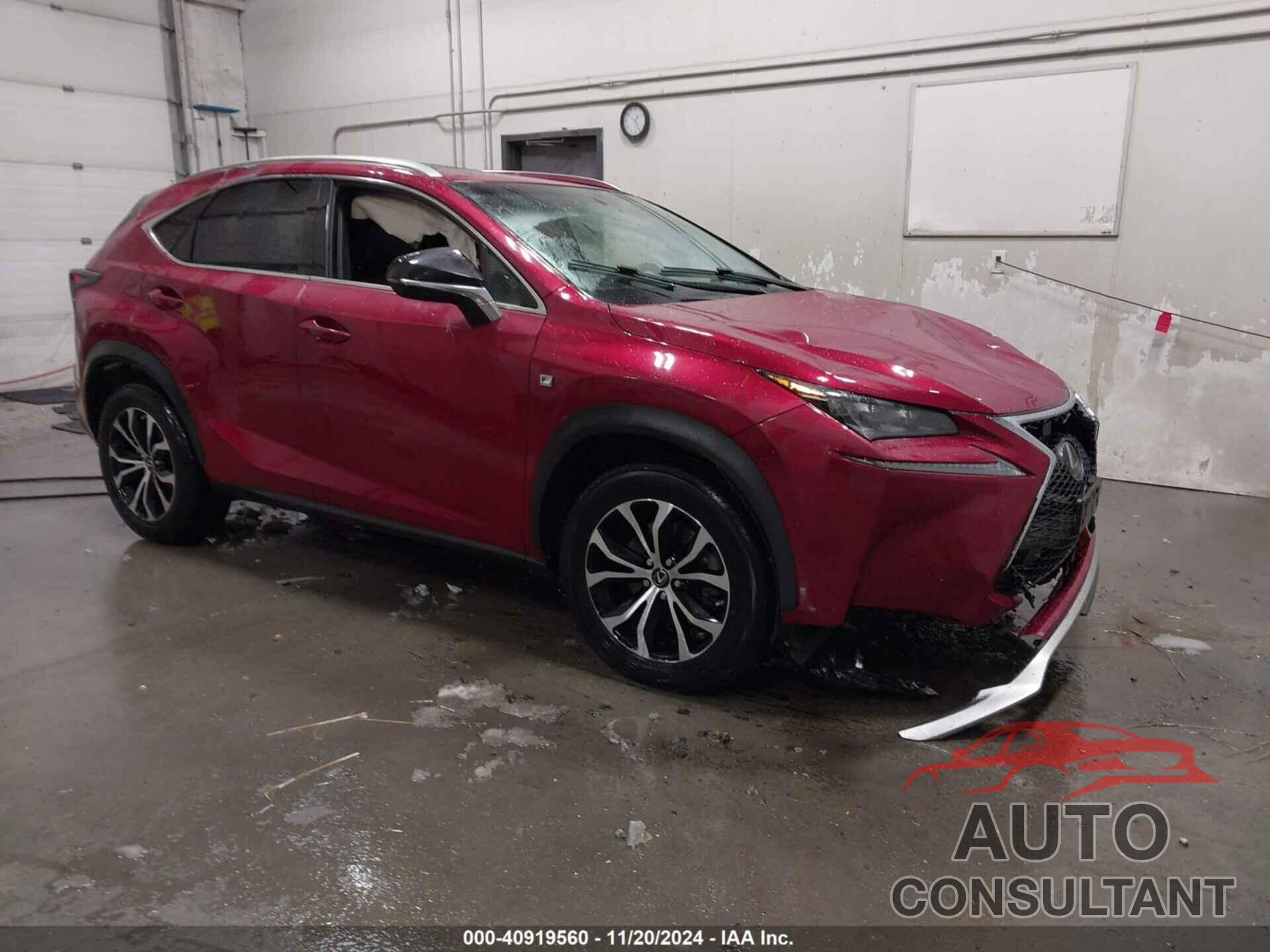 LEXUS NX 2017 - JTJBARBZ3H2106042