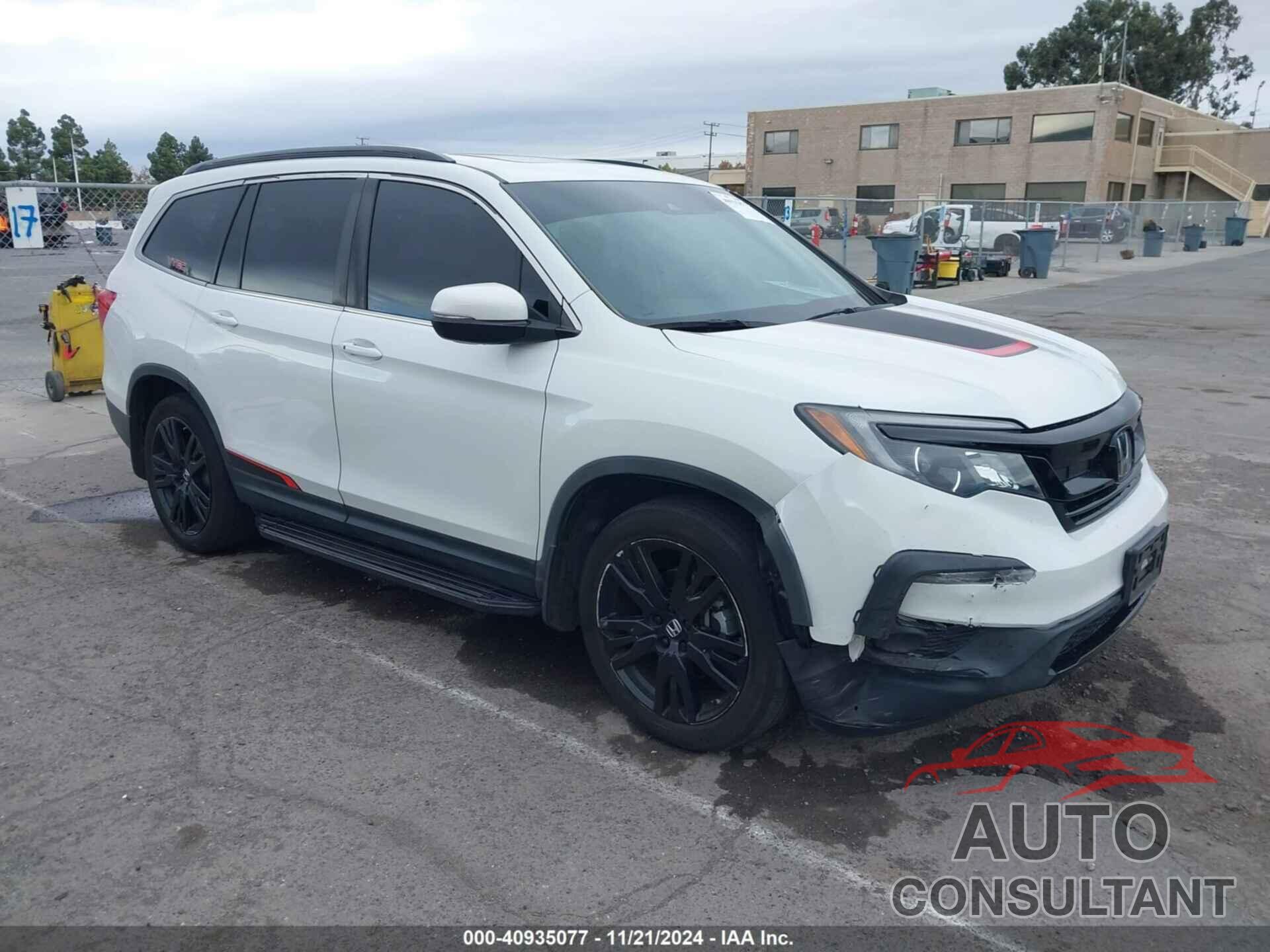 HONDA PILOT 2021 - 5FNYF5H27MB016028