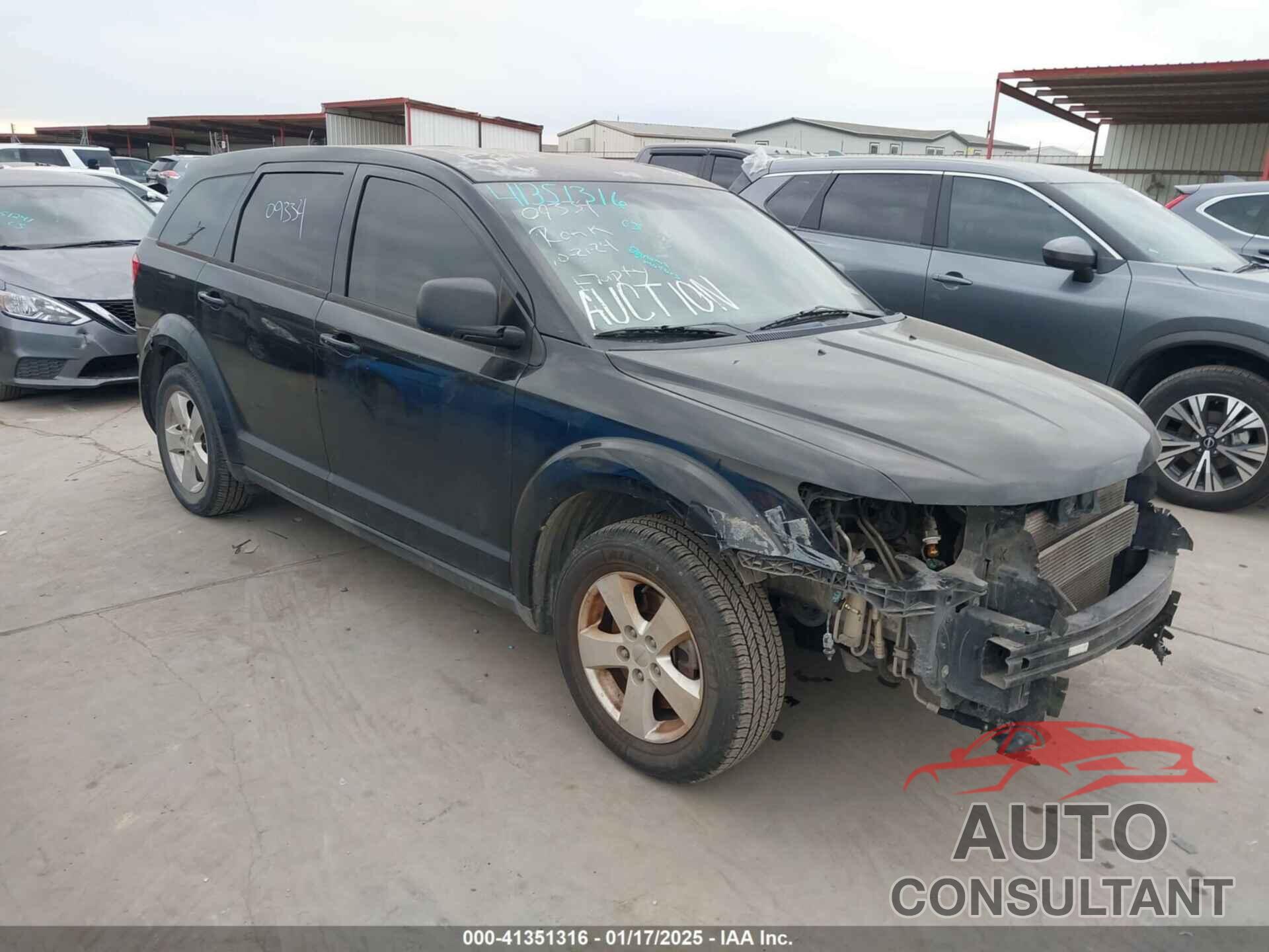 DODGE JOURNEY 2013 - 3C4PDCAB1DT509334