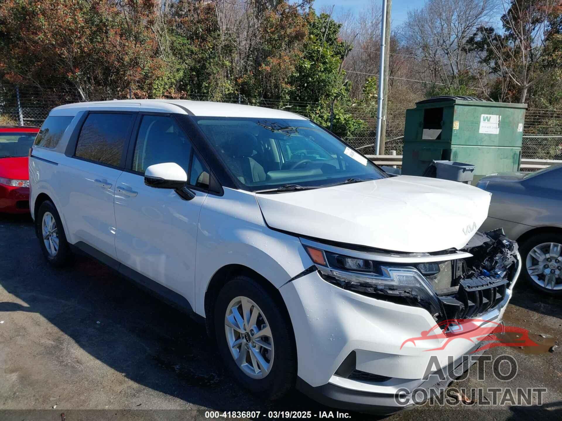 KIA CARNIVAL MPV 2022 - KNDNB4H33N6168192