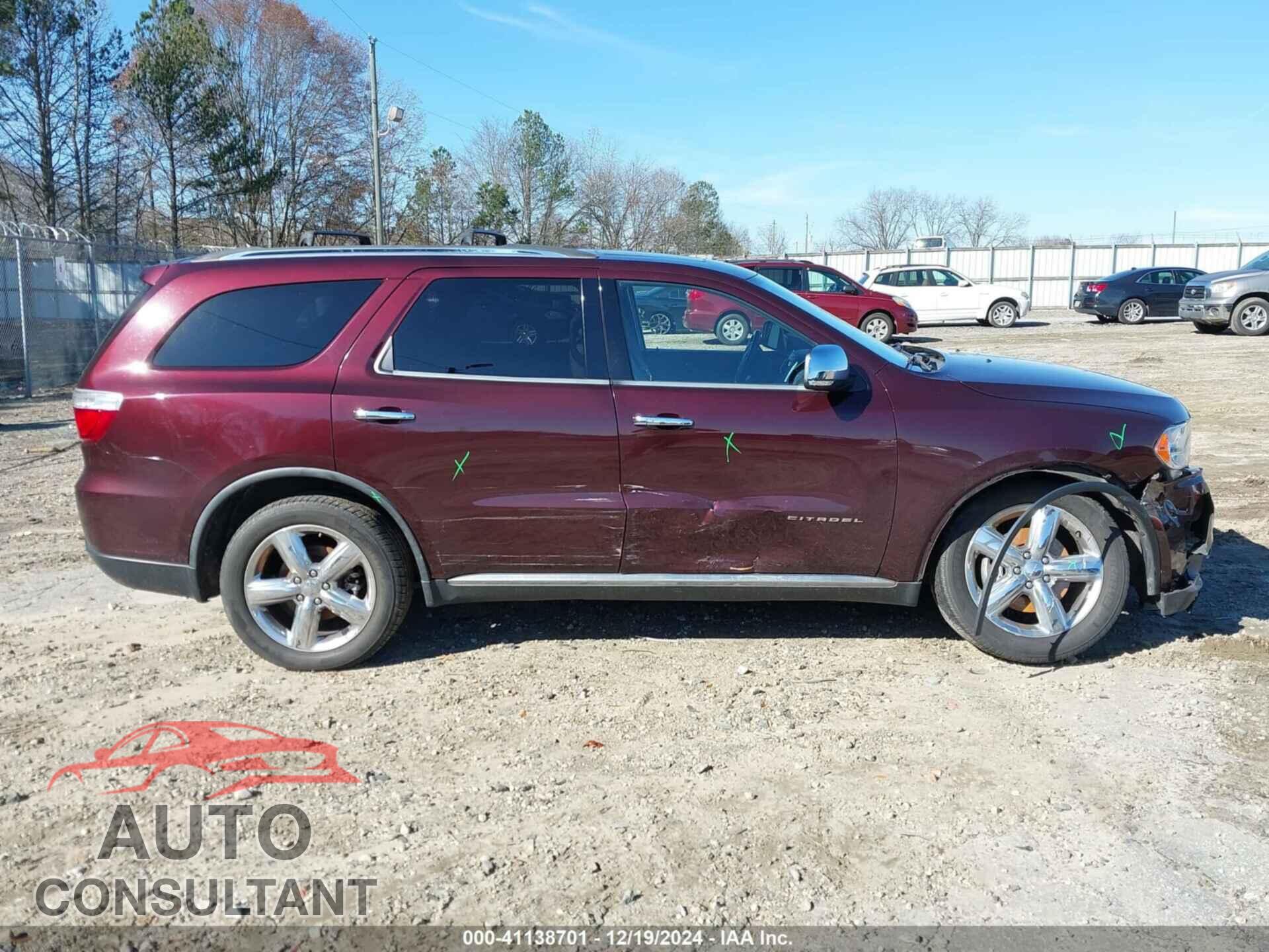 DODGE DURANGO 2012 - 1C4SDJETXCC192584