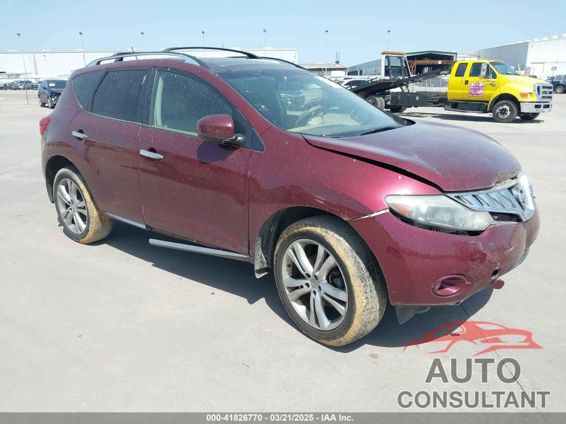 NISSAN MURANO 2010 - JN8AZ1MW2AW123753