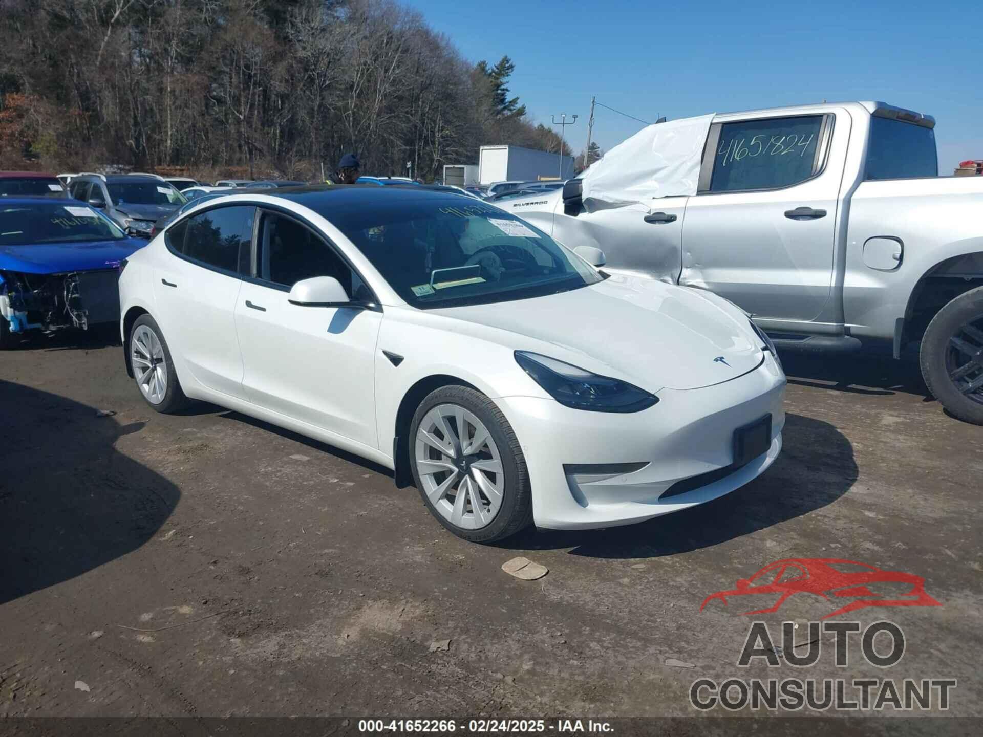 TESLA MODEL 3 2022 - 5YJ3E1EB3NF186074