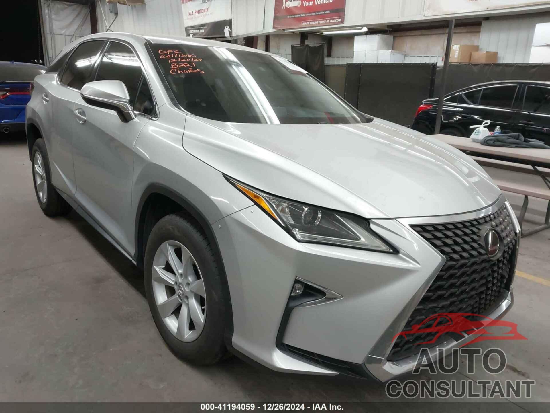 LEXUS RX 350 2016 - 2T2ZZMCA5GC008227
