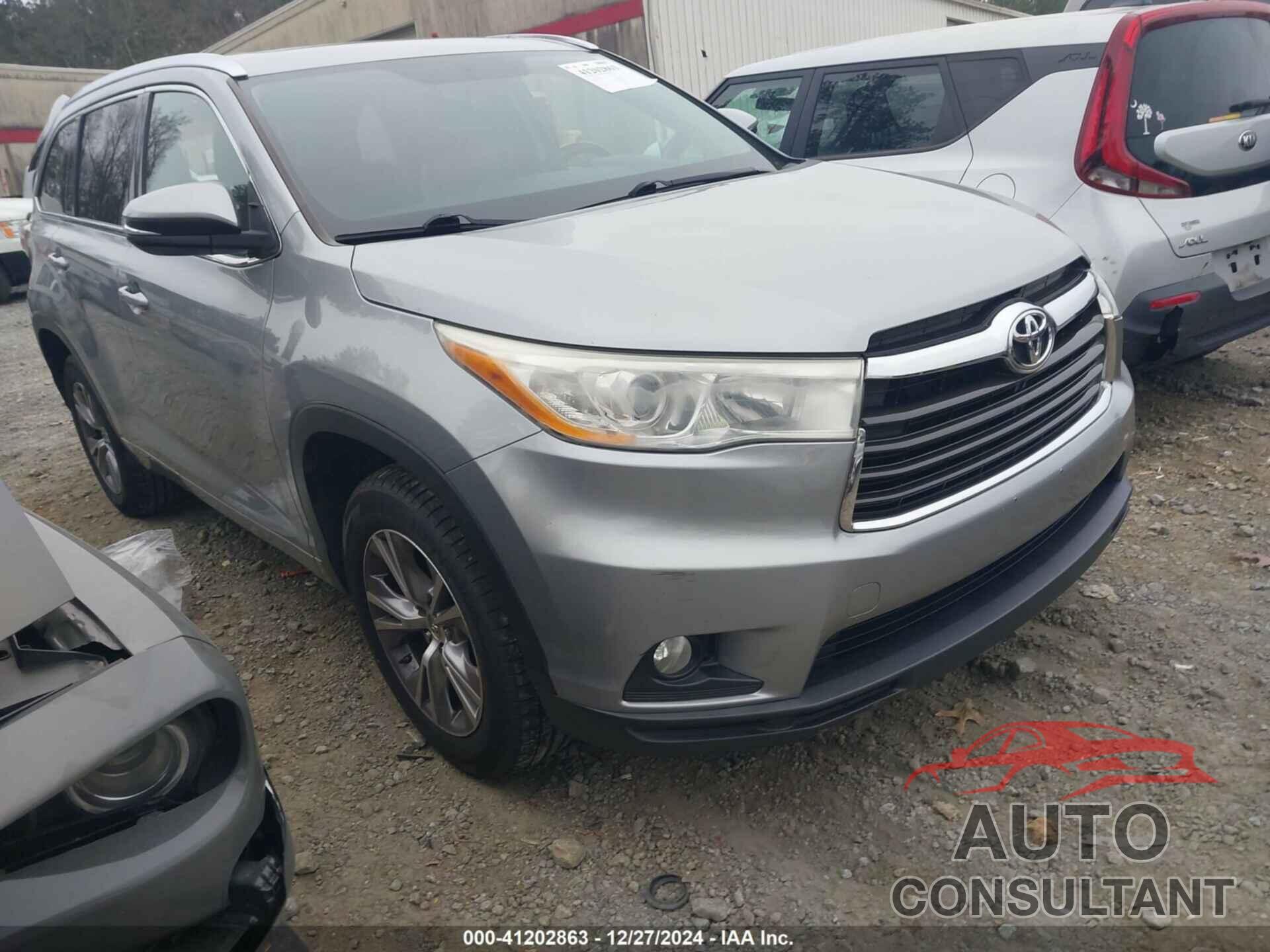 TOYOTA HIGHLANDER 2014 - 5TDKKRFHXES025724