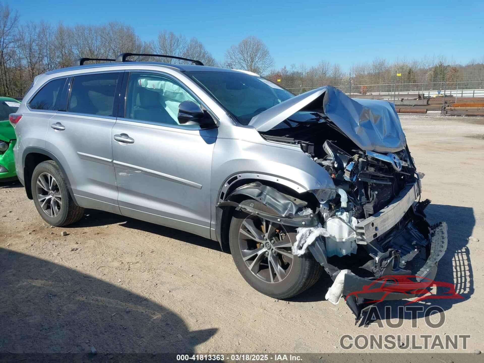 TOYOTA HIGHLANDER 2016 - 5TDJKRFH4GS347208