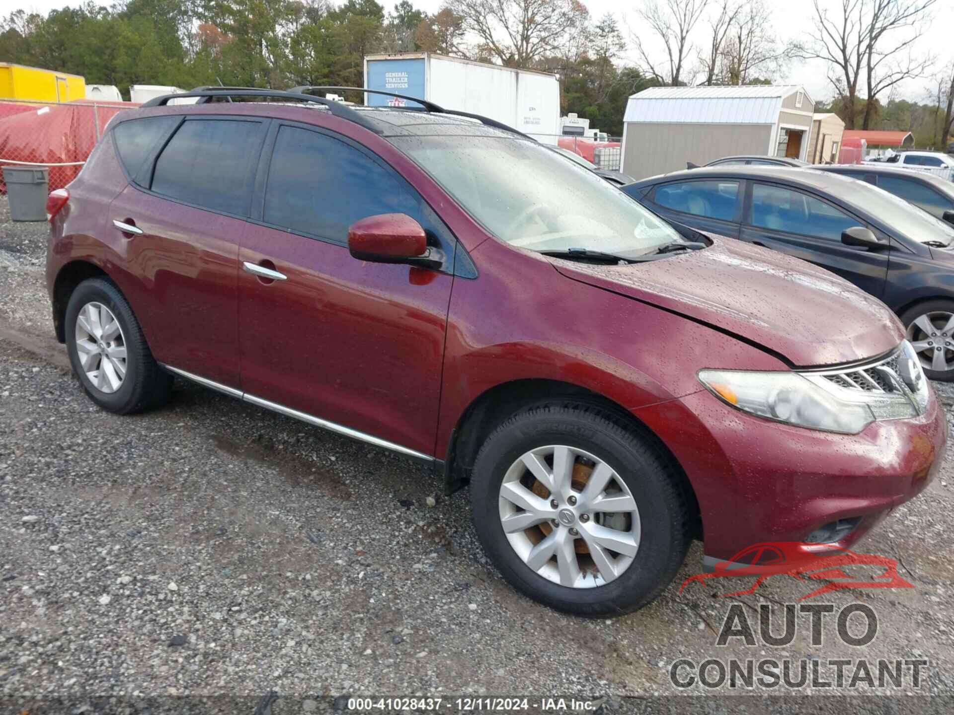 NISSAN MURANO 2012 - JN8AZ1MU0CW107777