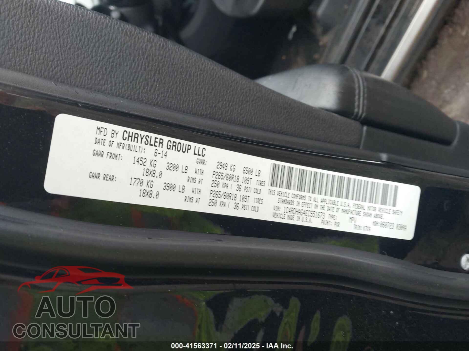 DODGE DURANGO 2014 - 1C4RDHAG4EC551673