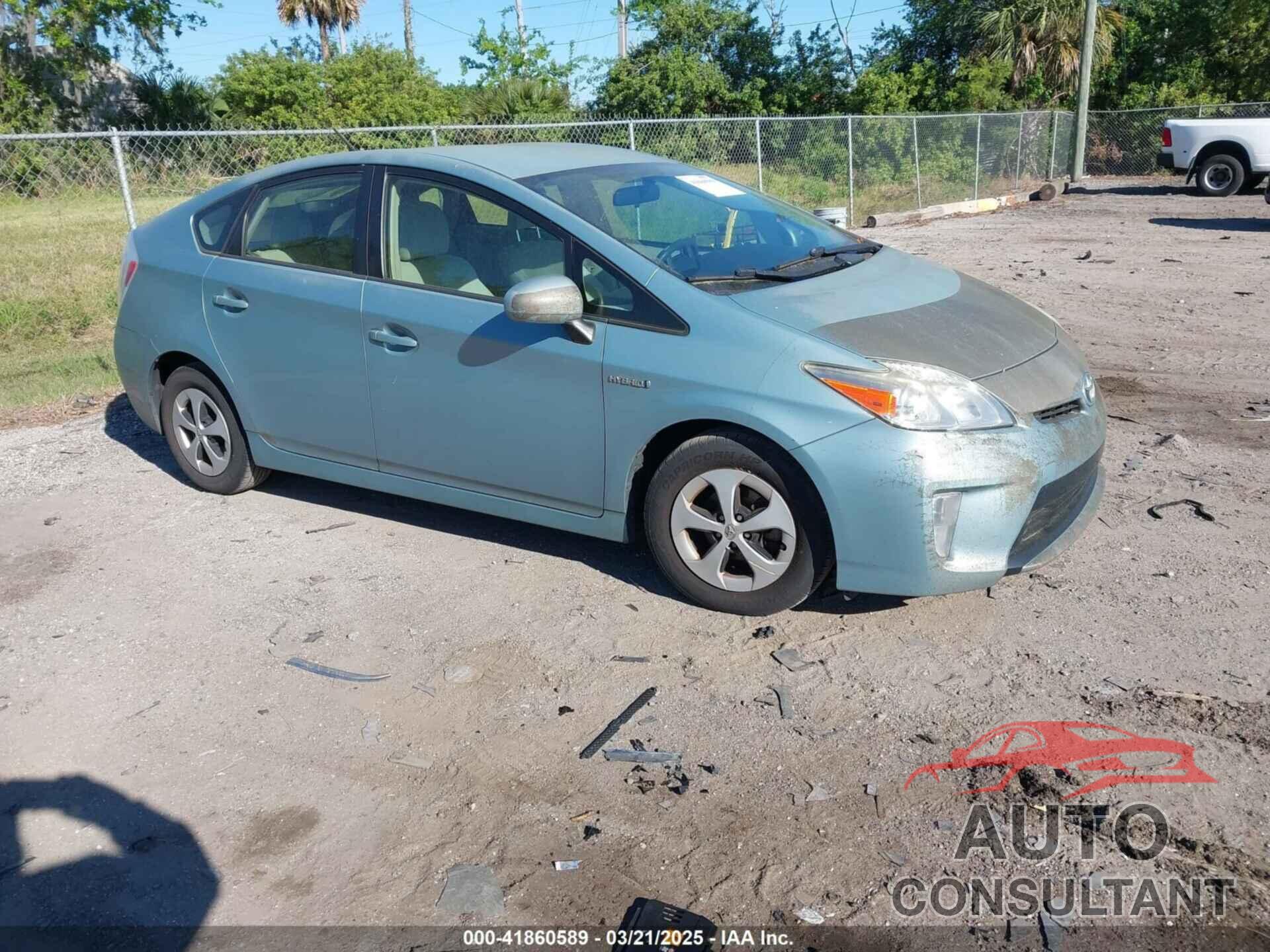 TOYOTA PRIUS 2012 - JTDKN3DU8C1568942